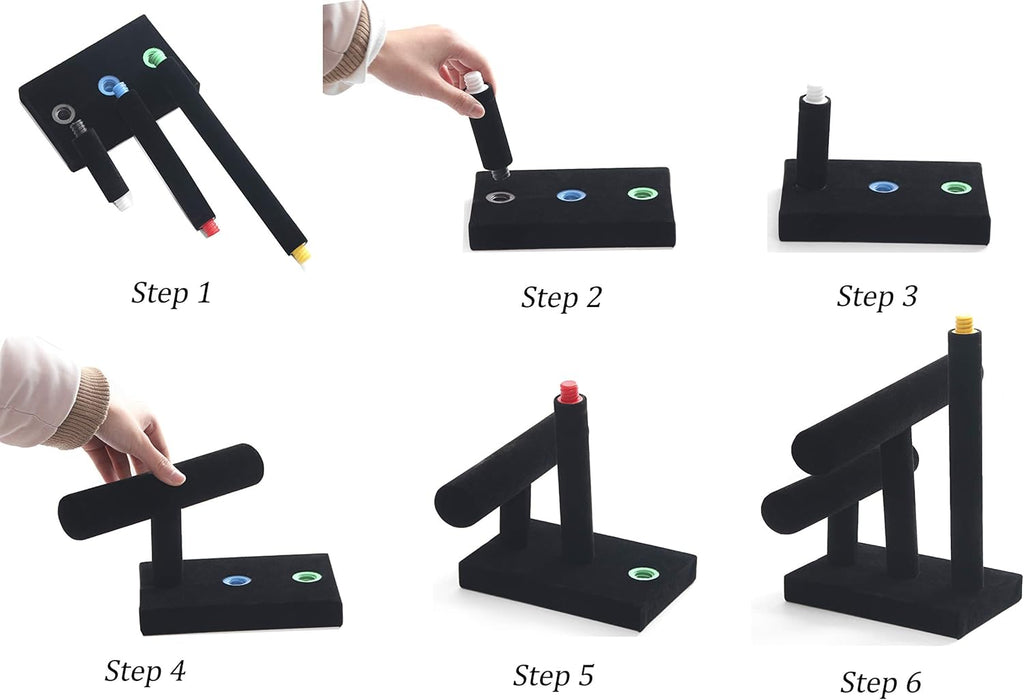 Cakulo Tier Bracelet Holder Velvet Stand for Bracelets Watches Necklaces Display Organizer