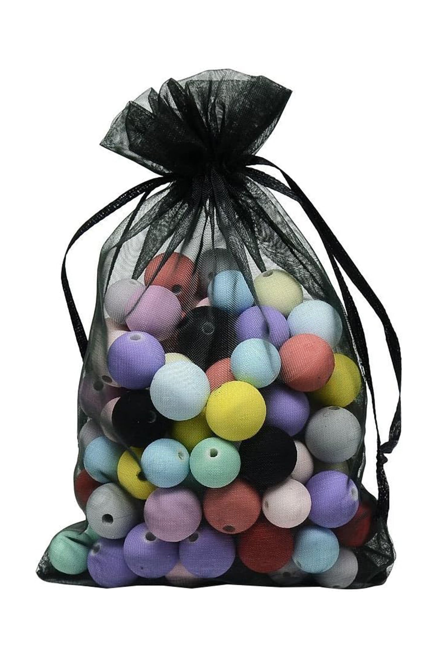 Cakulo 50pcs 6.7x9in Organza Bags Drawstring for Jewelry Candles Wine