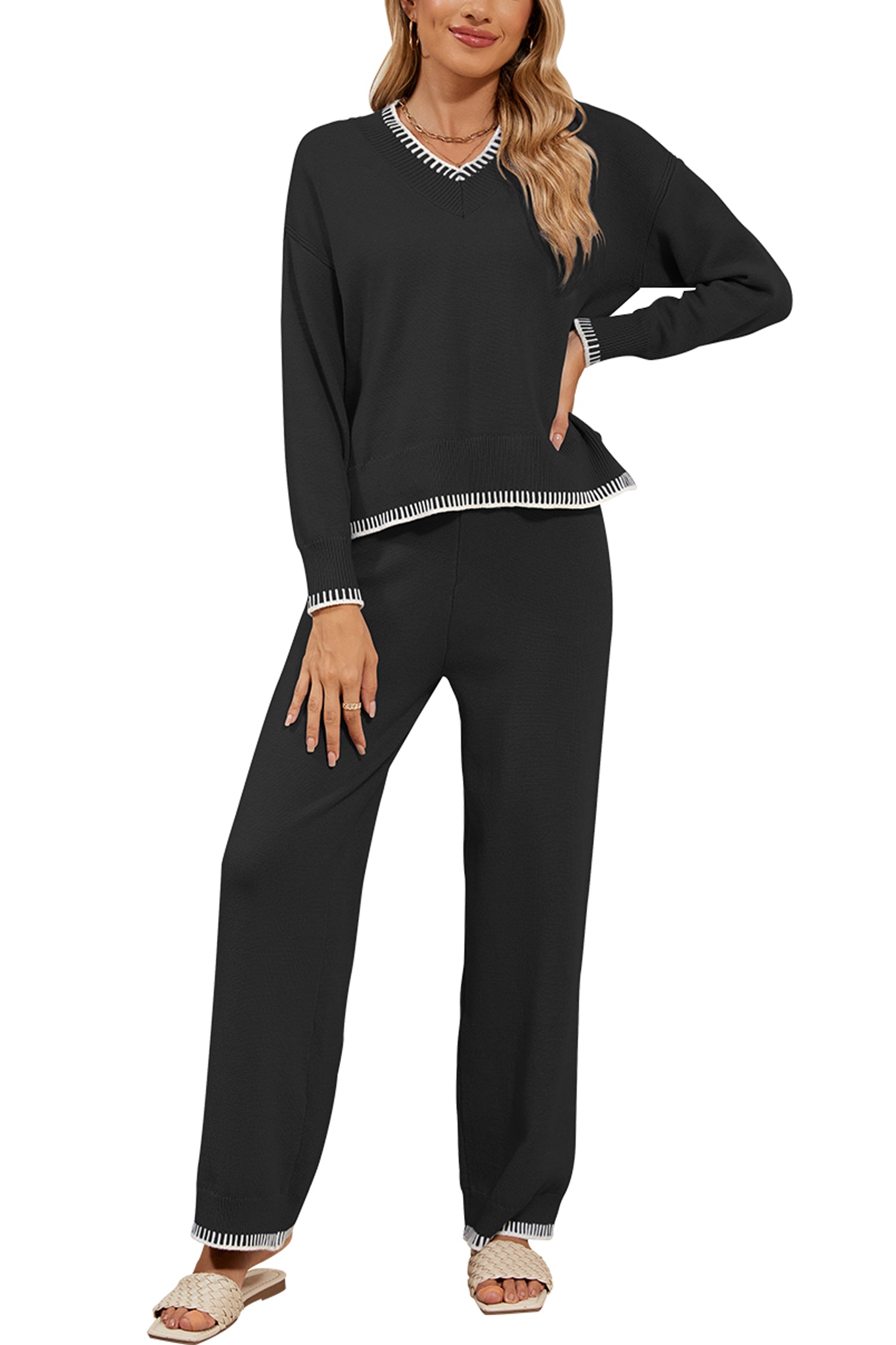 Cakulo Women's 2-Piece Set Fall Sweatsuit Loungewear