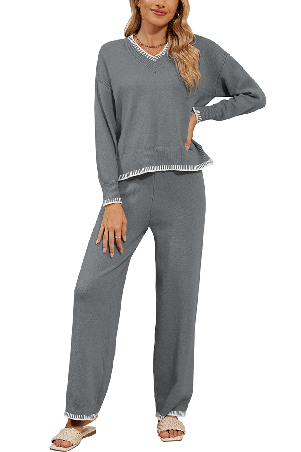 Cakulo Women's 2-Piece Set Fall Sweatsuit Loungewear