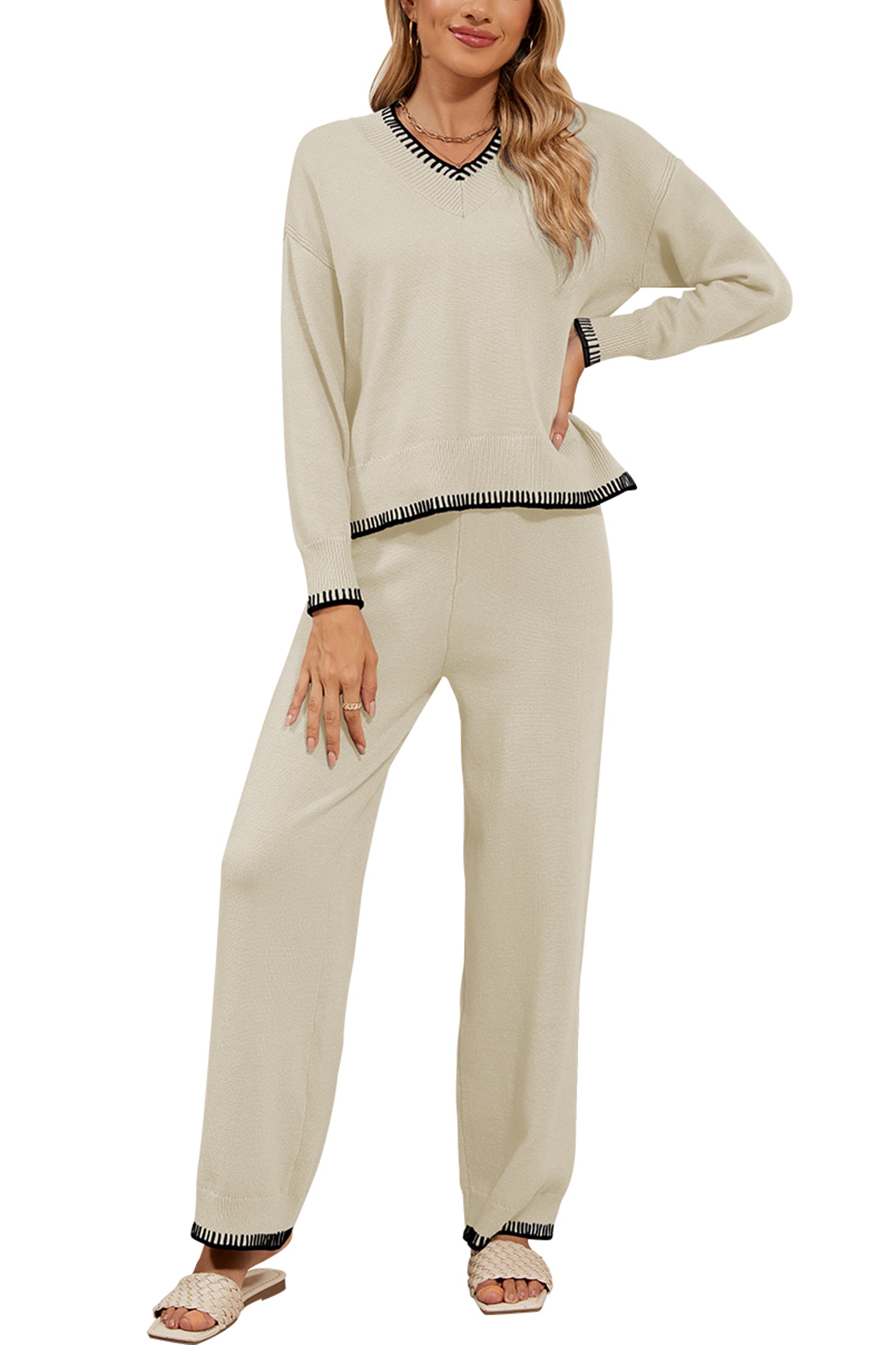 Cakulo Women's 2-Piece Set Fall Sweatsuit Loungewear