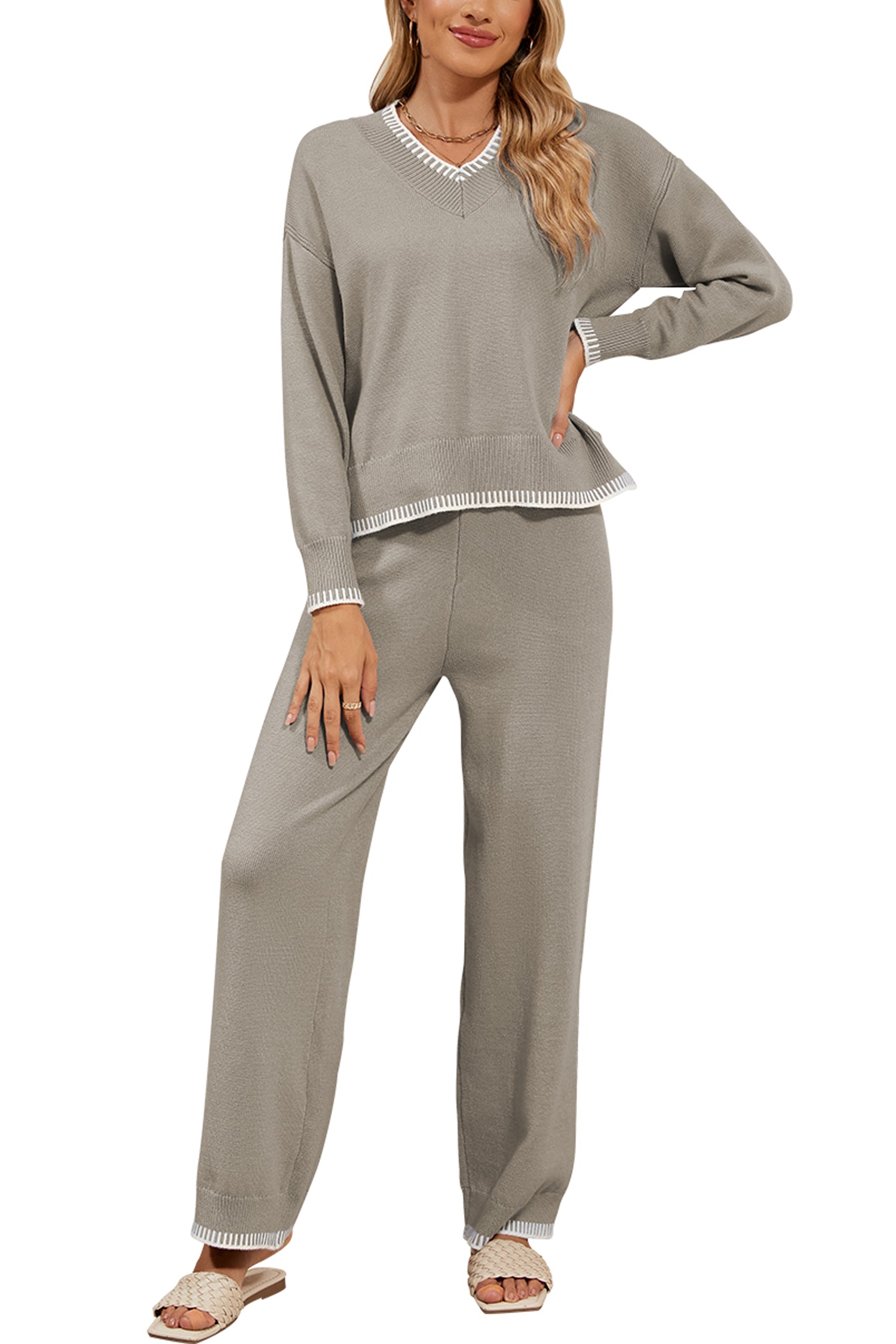 Cakulo Women's 2-Piece Set Fall Sweatsuit Loungewear