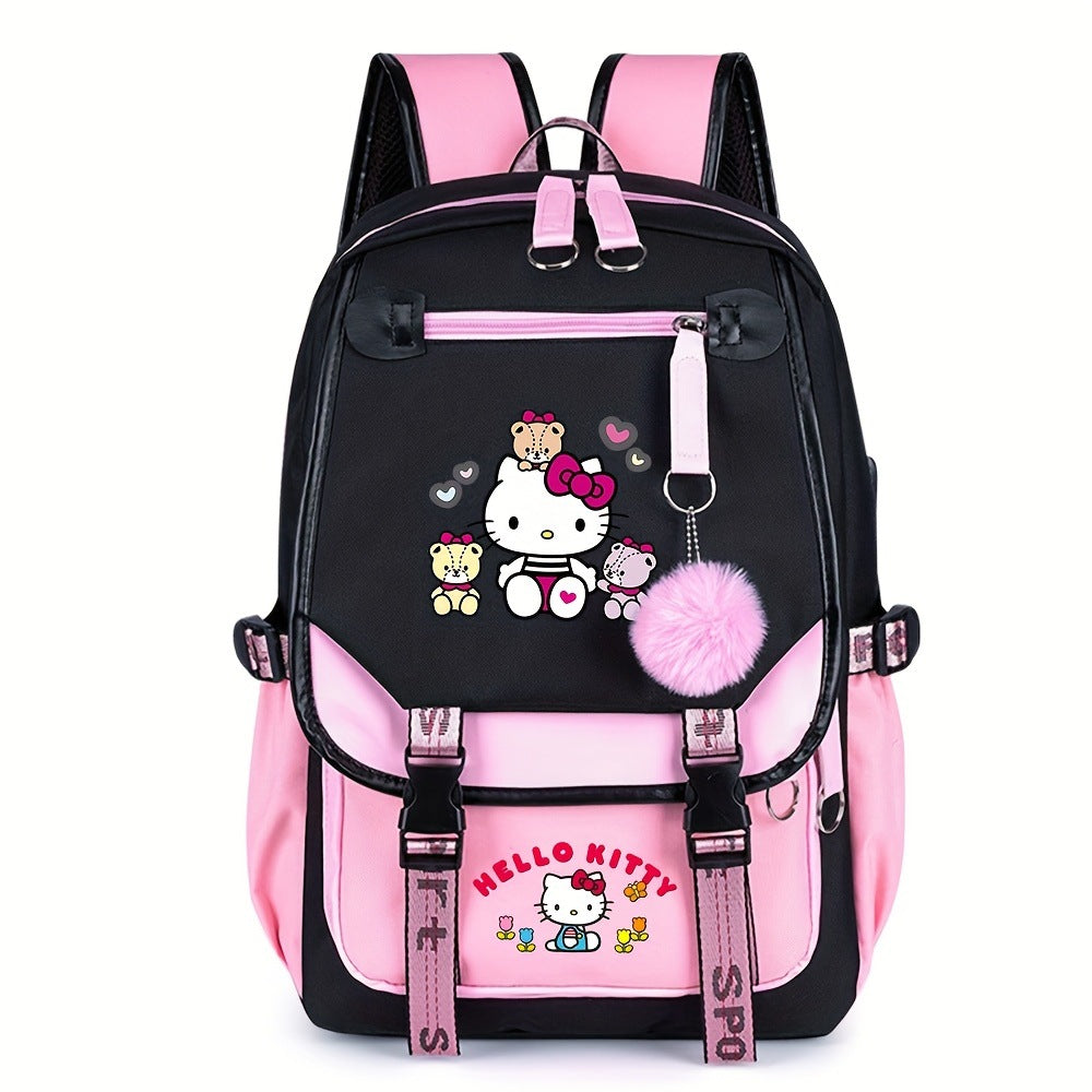 Yanmao Cat Backpack for Children, Elementary School Students in Grades Three to Six, Boys and Girls, Middle School Students, College Students, Campus Double Shoulder Bag