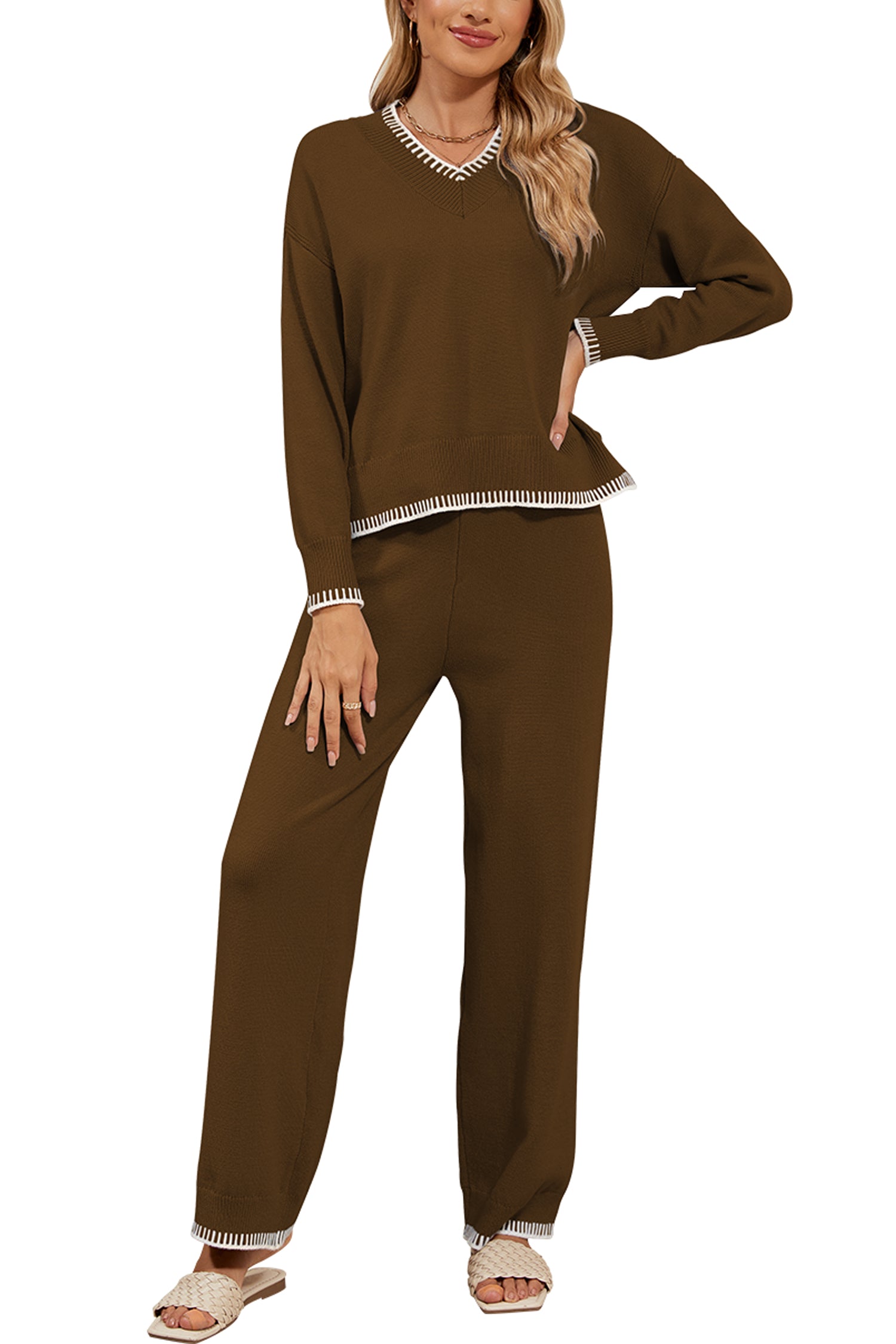 Cakulo Women's 2-Piece Set Fall Sweatsuit Loungewear