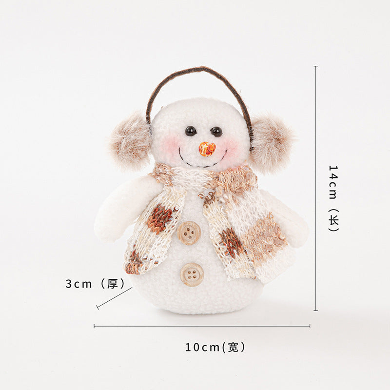Christmas Decoration Supplies Pendant Striped Knitted Hat Rudolph Hanging Leg Doll Gnome Party Ornament