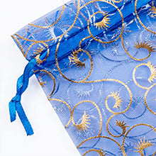 Cakulo 100PCS 4x6 Organza Mesh Bags: Drawstring Sheer Pouches for Jewelry/Wedding Gifts
