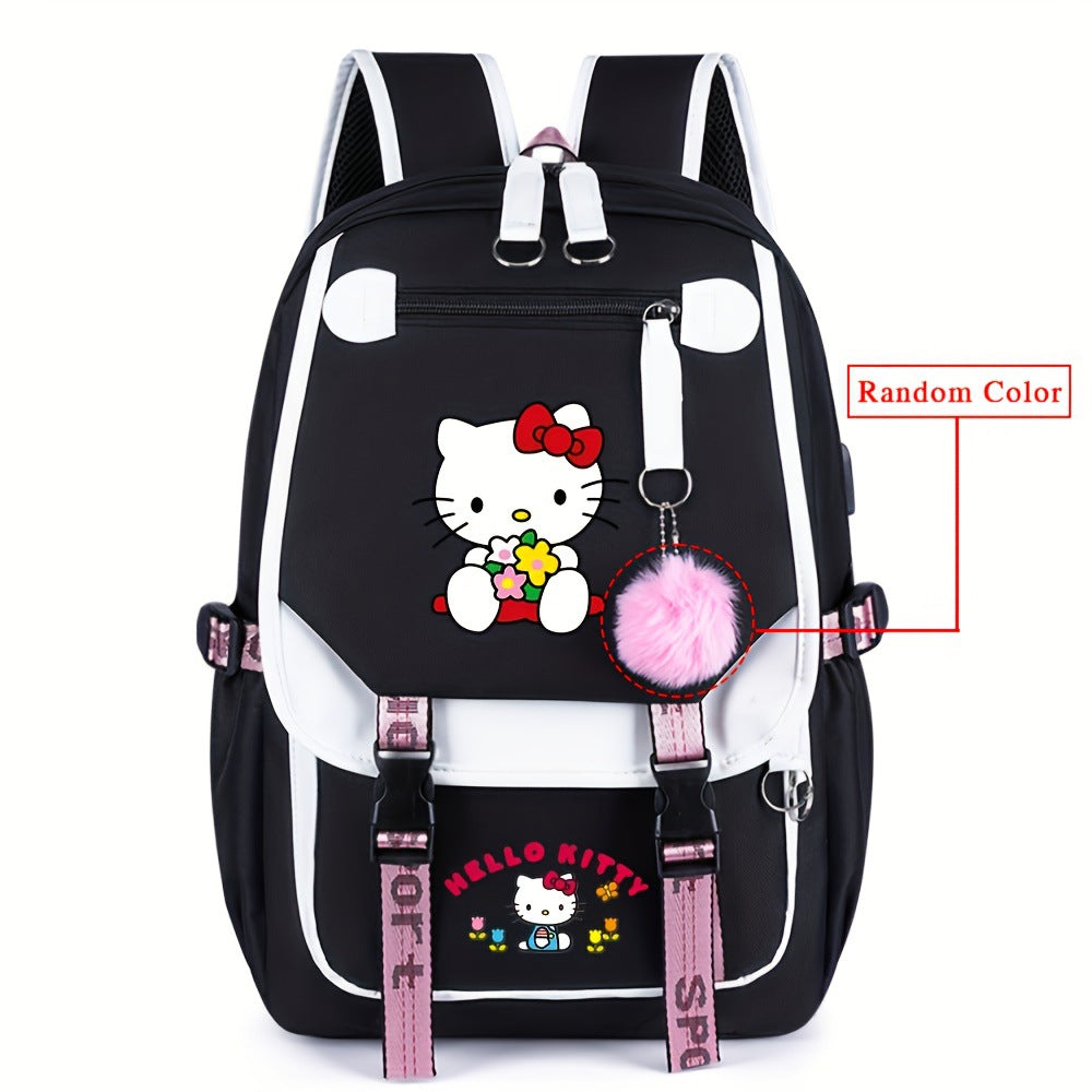 Yanmao Cat Backpack for Children, Elementary School Students in Grades Three to Six, Boys and Girls, Middle School Students, College Students, Campus Double Shoulder Bag