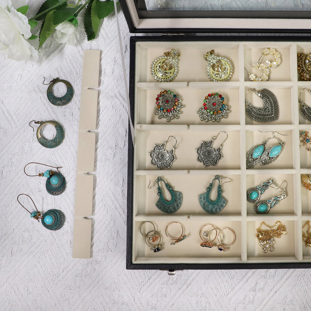 Cakulo Jewelry Organizer Earring Holder Organizer