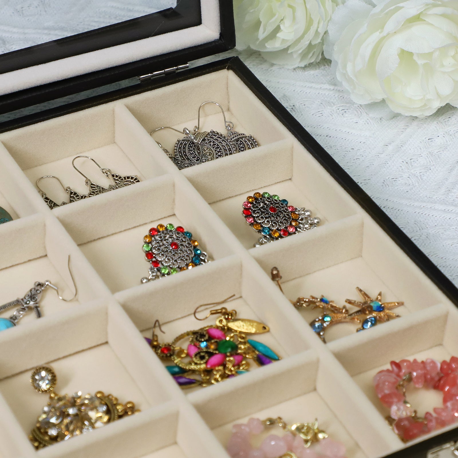 Cakulo Jewelry Organizer Earring Holder Organizer