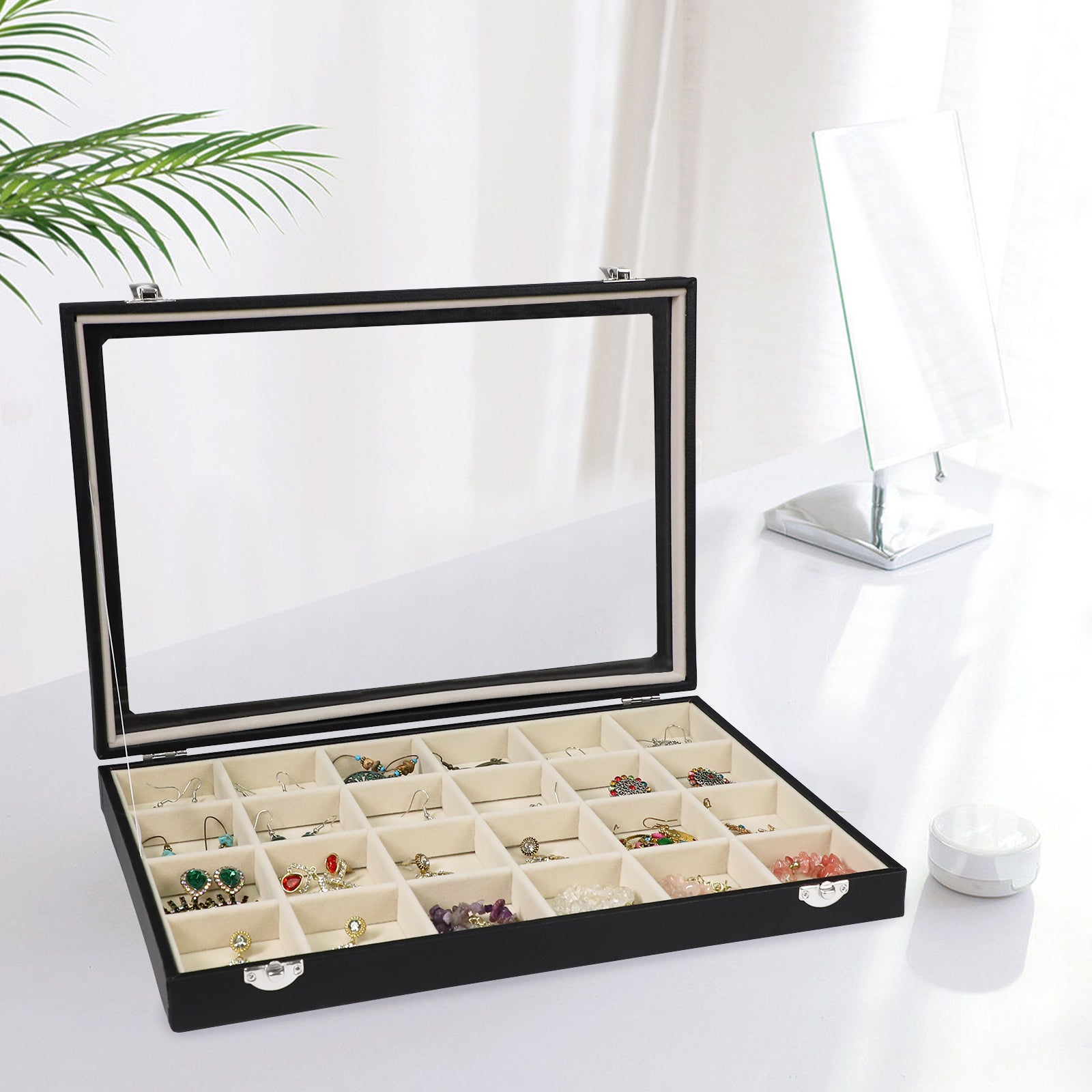 Cakulo Jewelry Organizer Earring Holder Organizer
