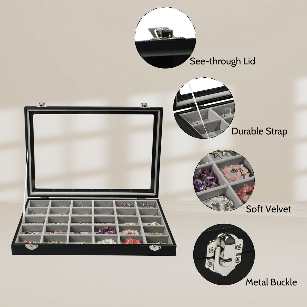 Cakulo Jewelry Organizer Earring Holder Organizer