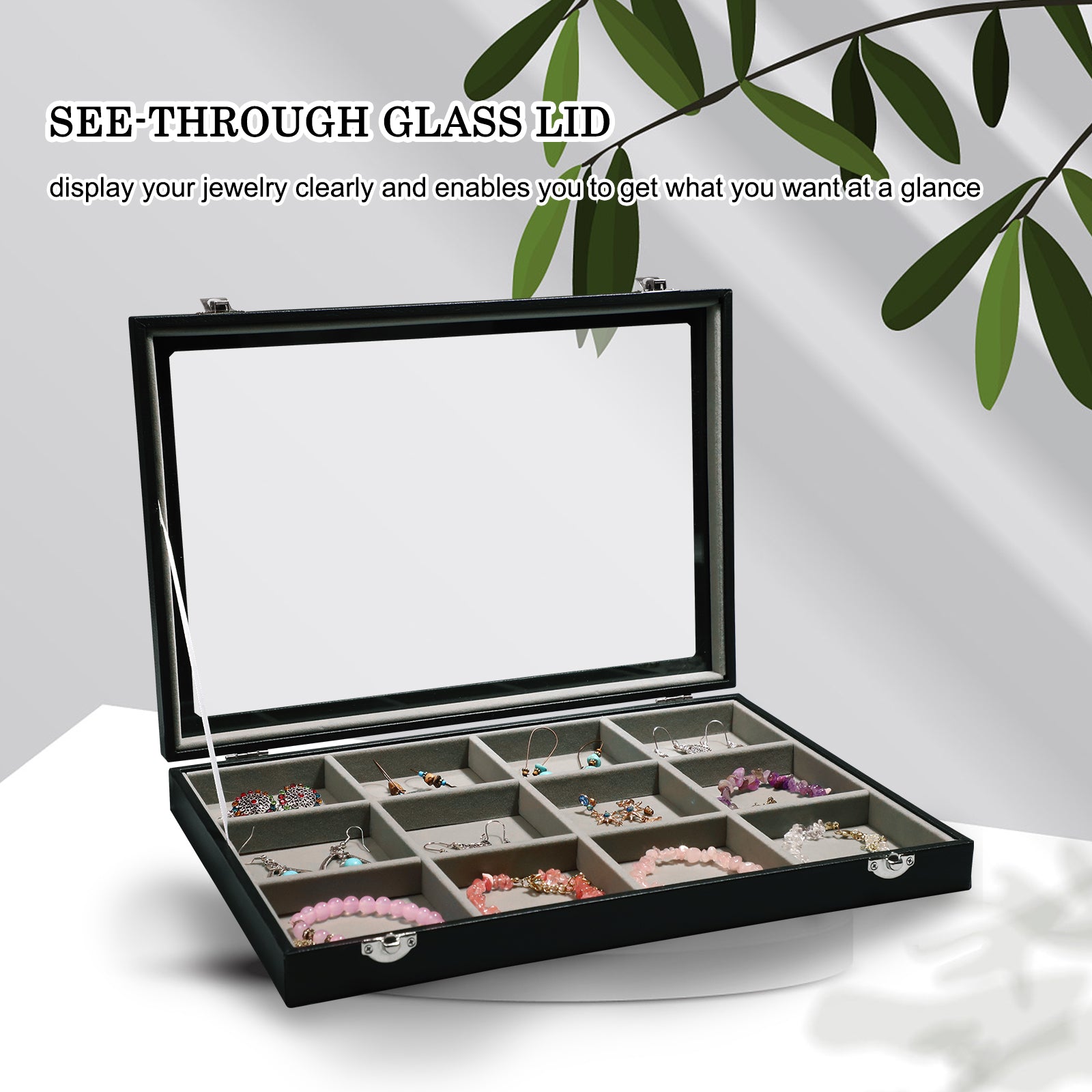 Cakulo Jewelry Organizer Earring Holder Organizer