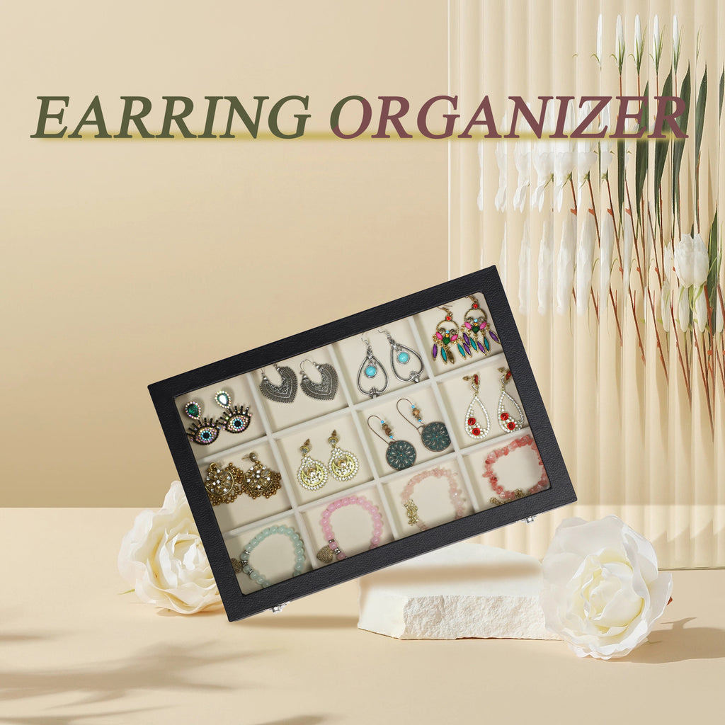Cakulo Jewelry Organizer Earring Holder Organizer