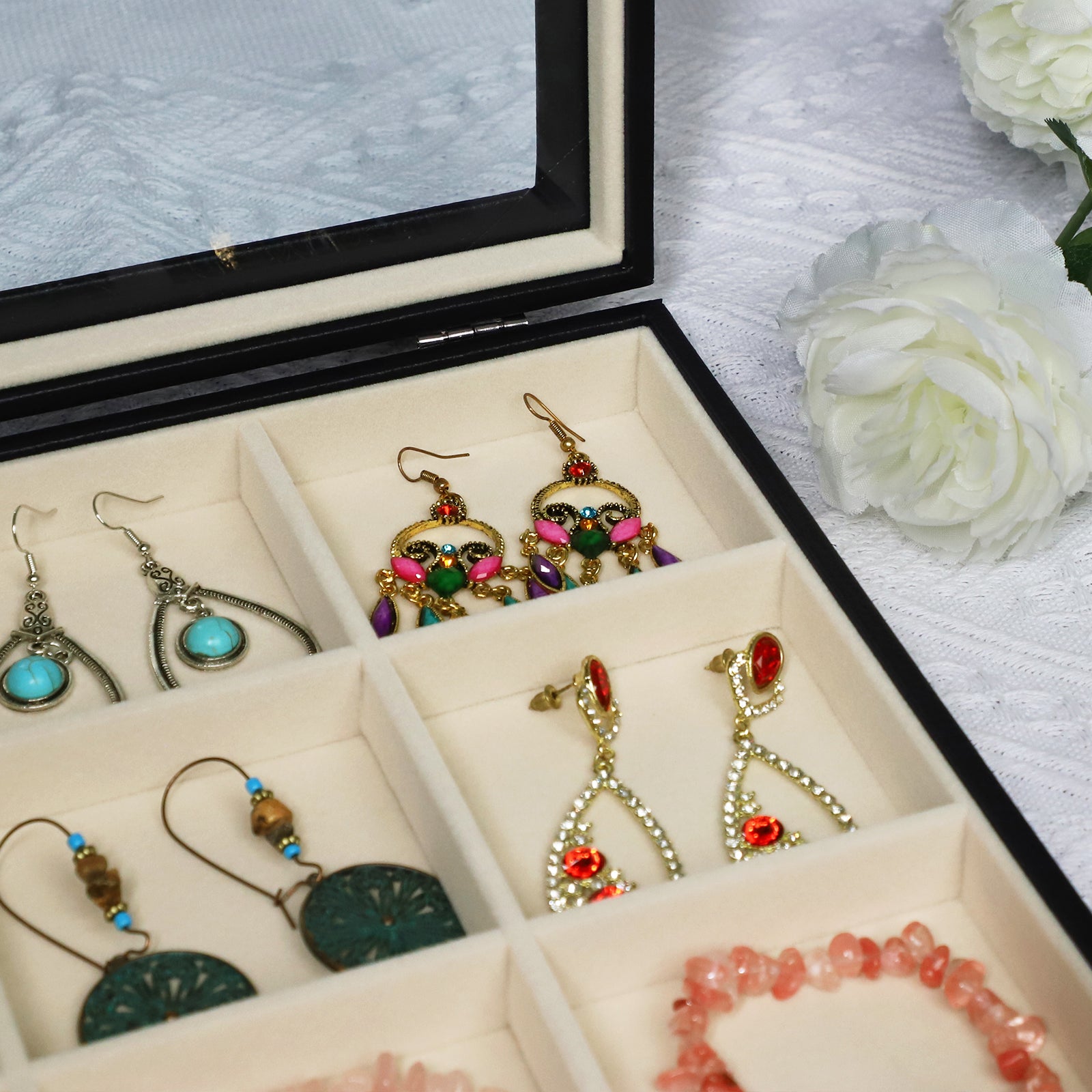 Cakulo Jewelry Organizer Earring Holder Organizer
