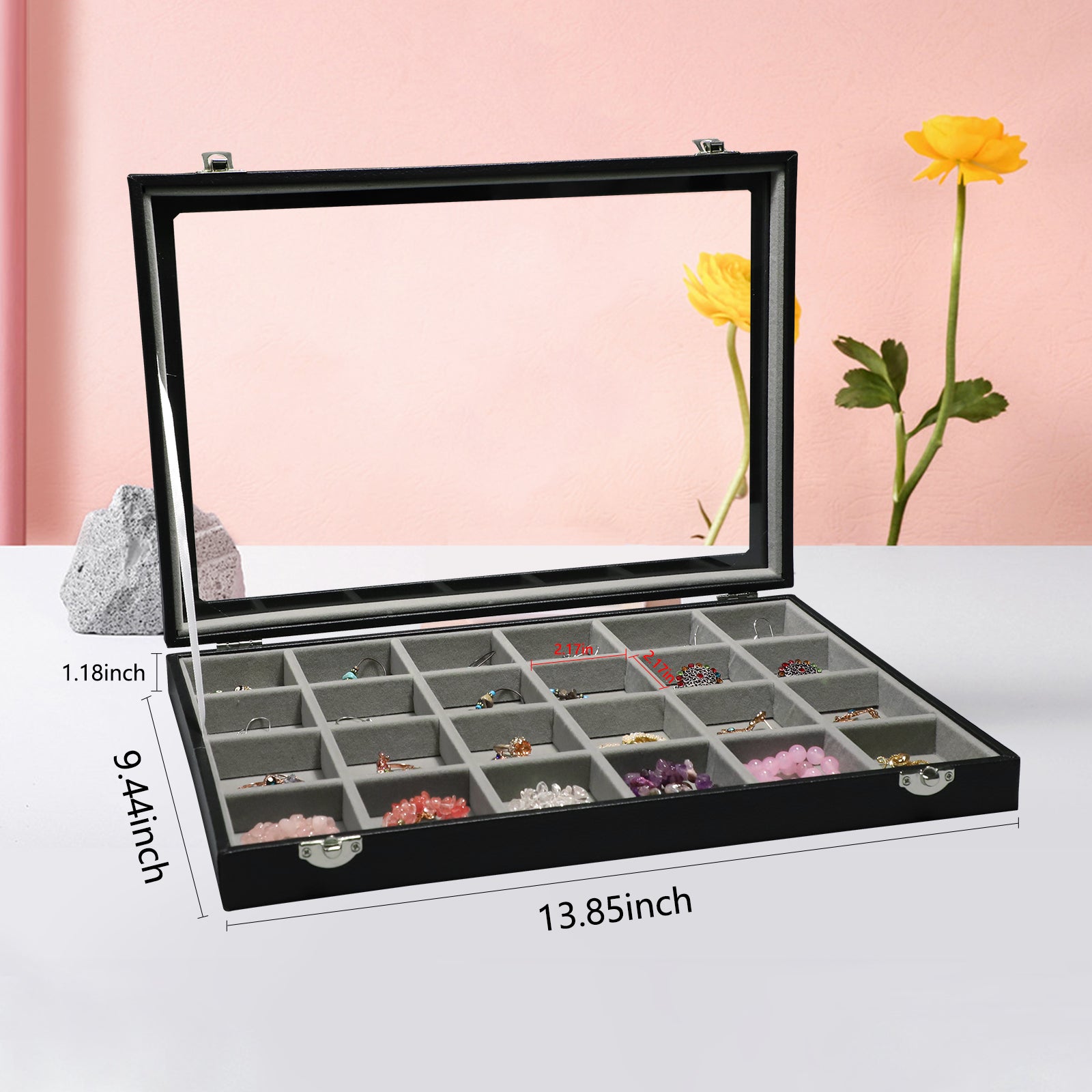 Cakulo Jewelry Organizer Earring Holder Organizer