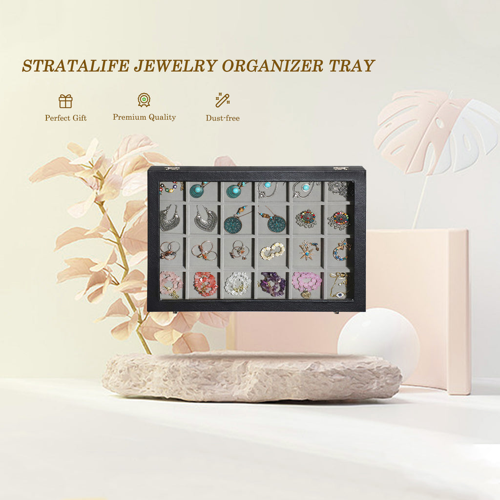 Cakulo Jewelry Organizer Earring Holder Organizer