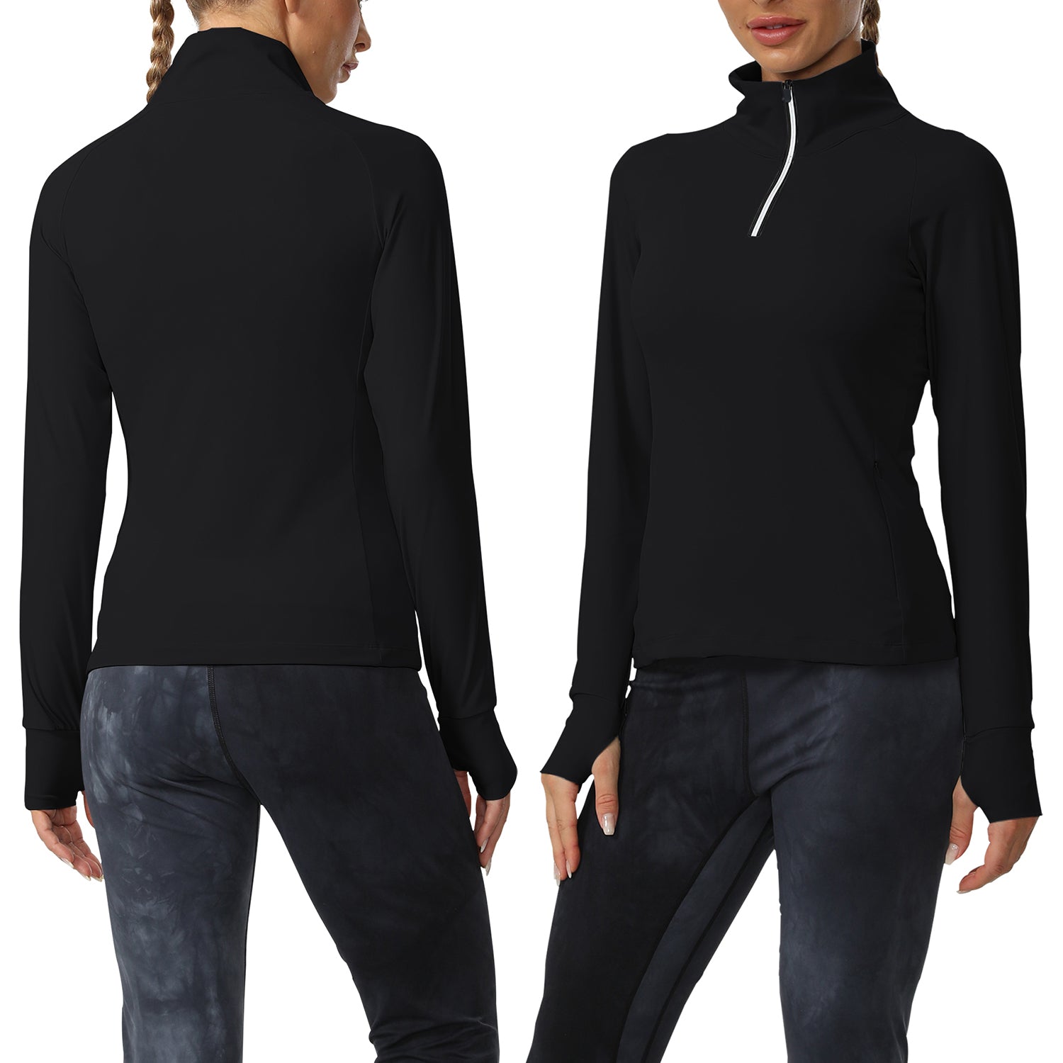 Cakulo Women's Protection Golf Jackets Lightweight Full - Zip Long - Sleeve with Pockets