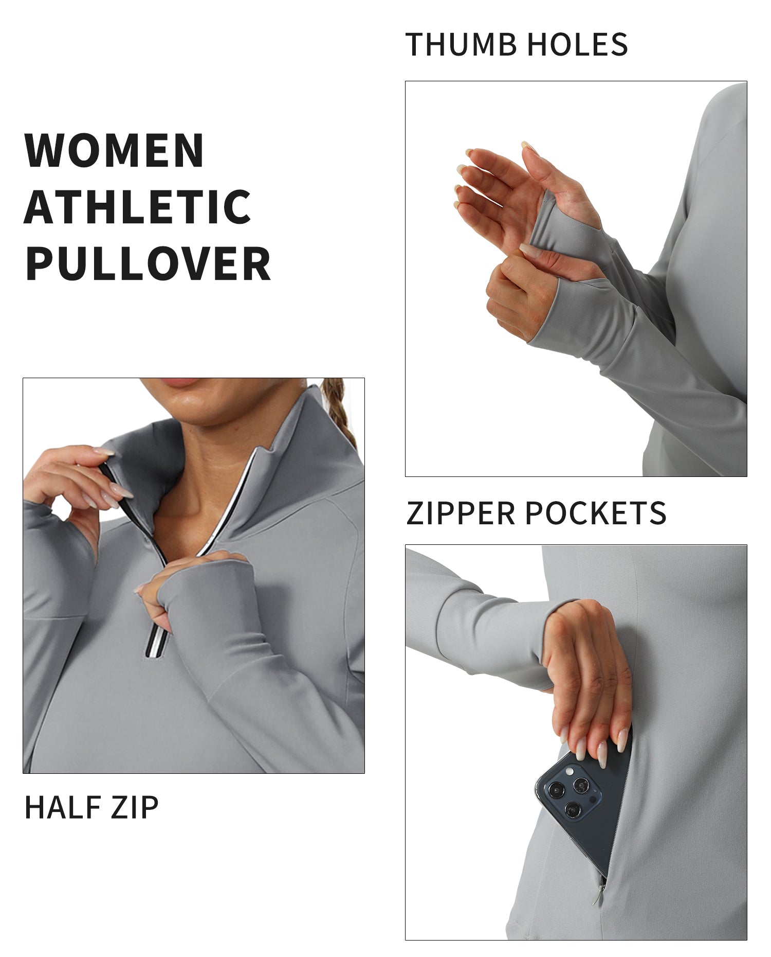 Cakulo Women's Protection Golf Jackets Lightweight Full - Zip Long - Sleeve with Pockets