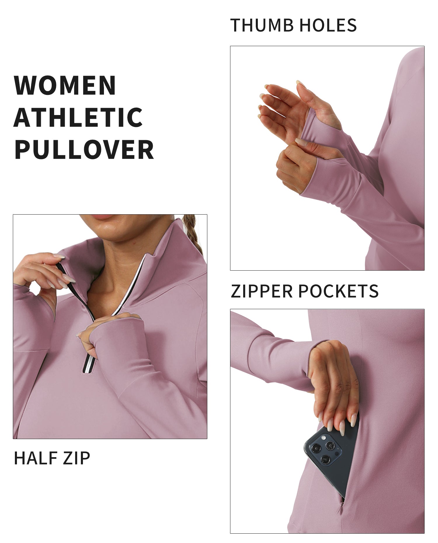 Cakulo Women's Protection Golf Jackets Lightweight Full - Zip Long - Sleeve with Pockets