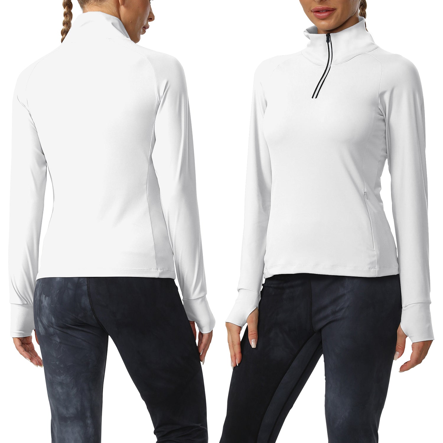 Cakulo Women's Protection Golf Jackets Lightweight Full - Zip Long - Sleeve with Pockets