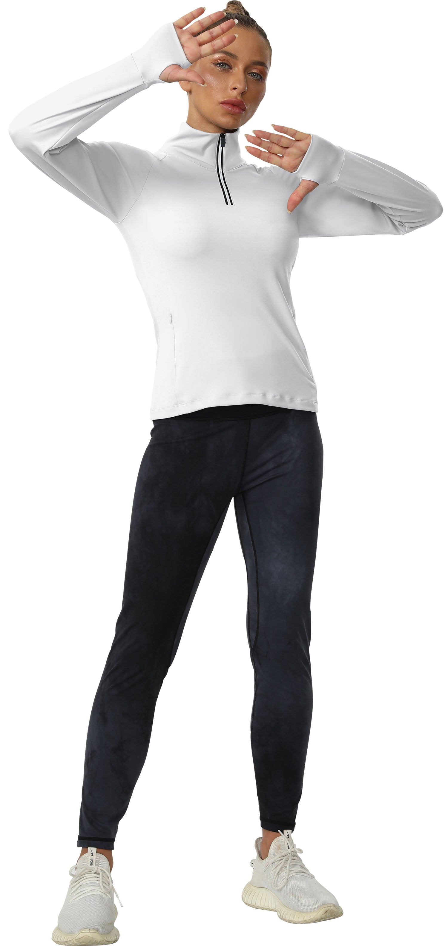 Cakulo Women's Protection Golf Jackets Lightweight Full - Zip Long - Sleeve with Pockets