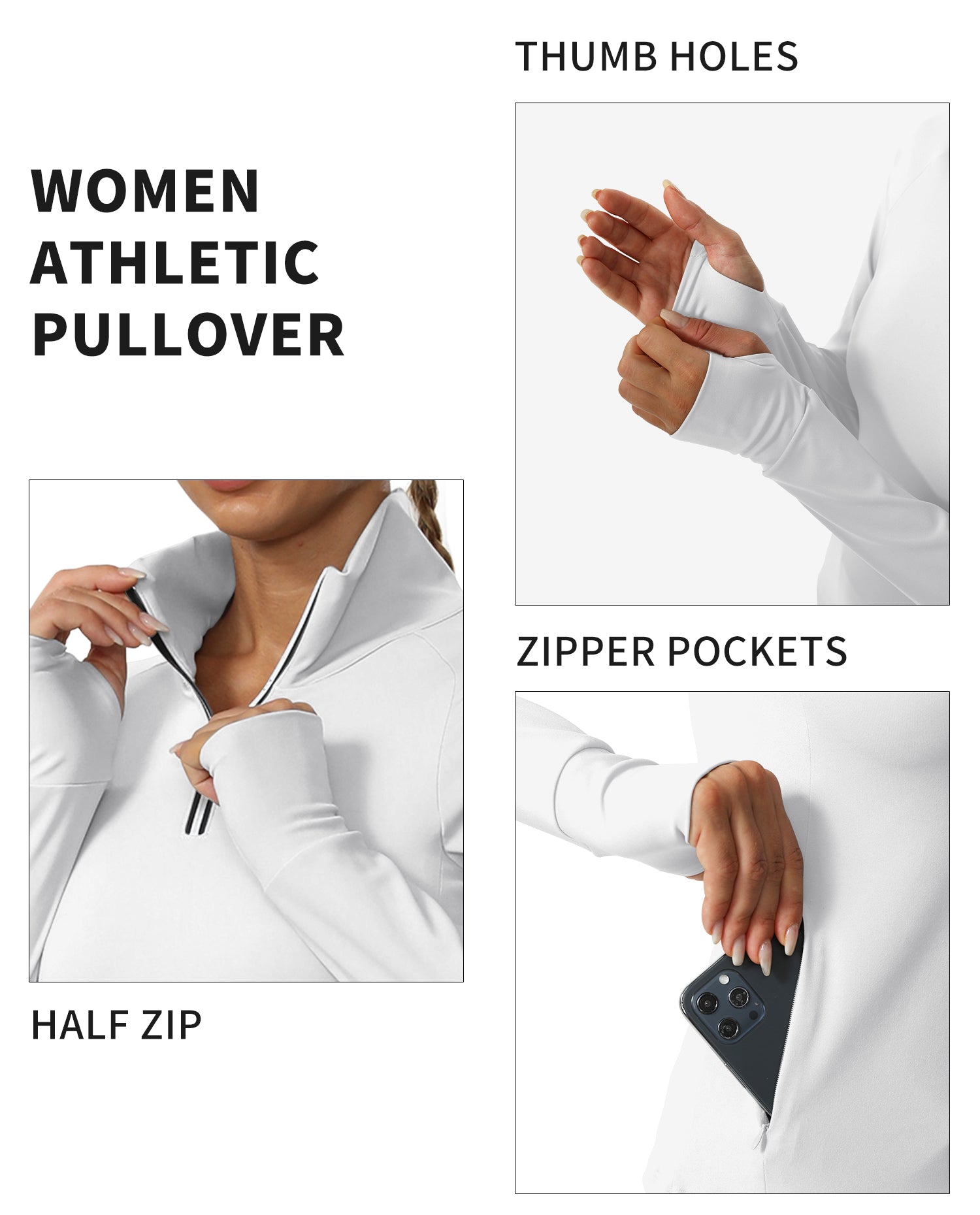 Cakulo Women's Protection Golf Jackets Lightweight Full - Zip Long - Sleeve with Pockets