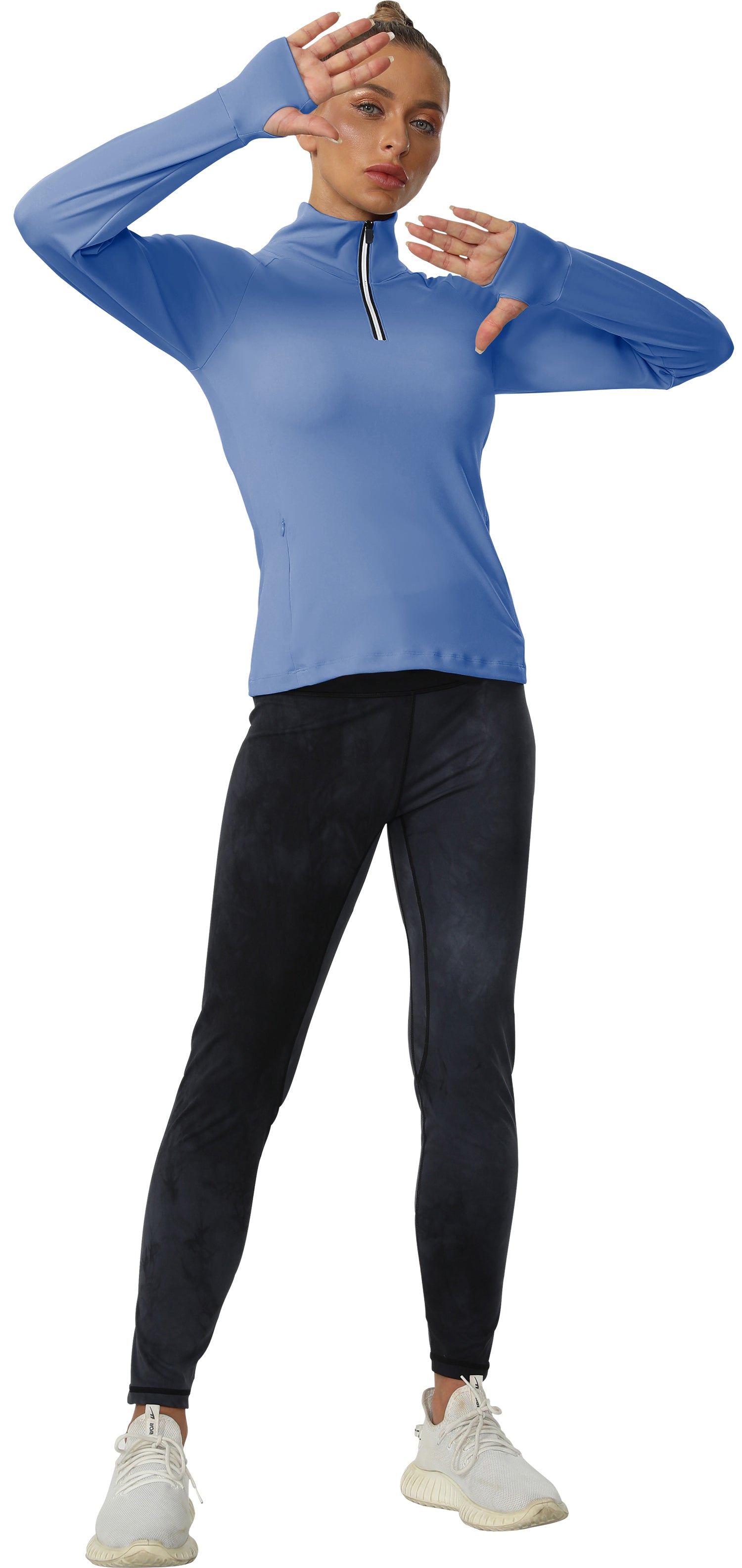 Cakulo Women's Protection Golf Jackets Lightweight Full - Zip Long - Sleeve with Pockets