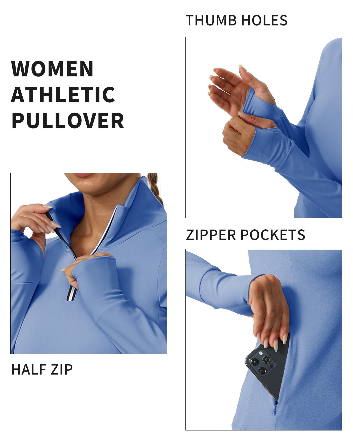 Cakulo Women's Protection Golf Jackets Lightweight Full - Zip Long - Sleeve with Pockets