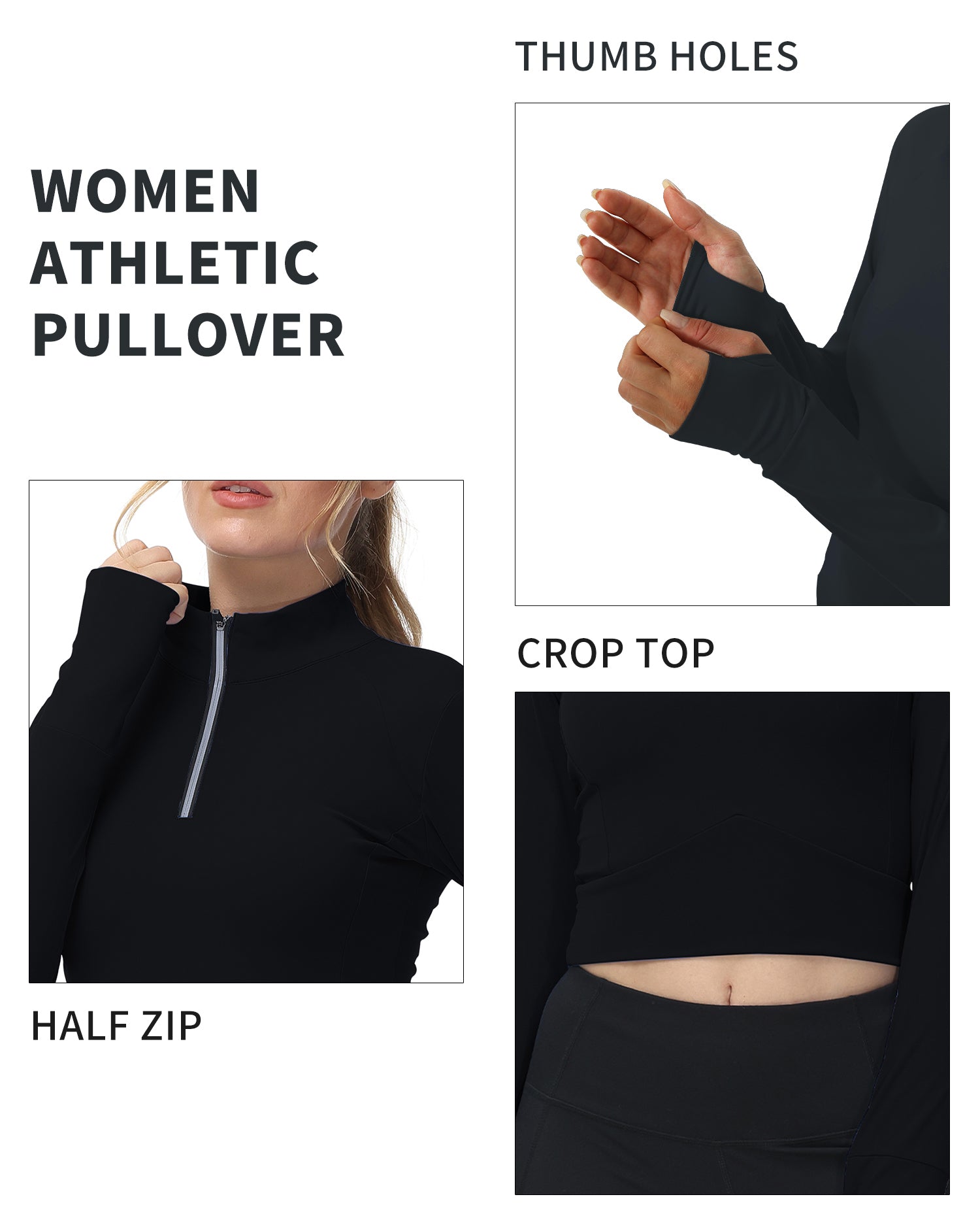 Cakulo Women's 2025 Cropped Zip - Up Workout Jackets. Slim Fit, Lightweight for Running