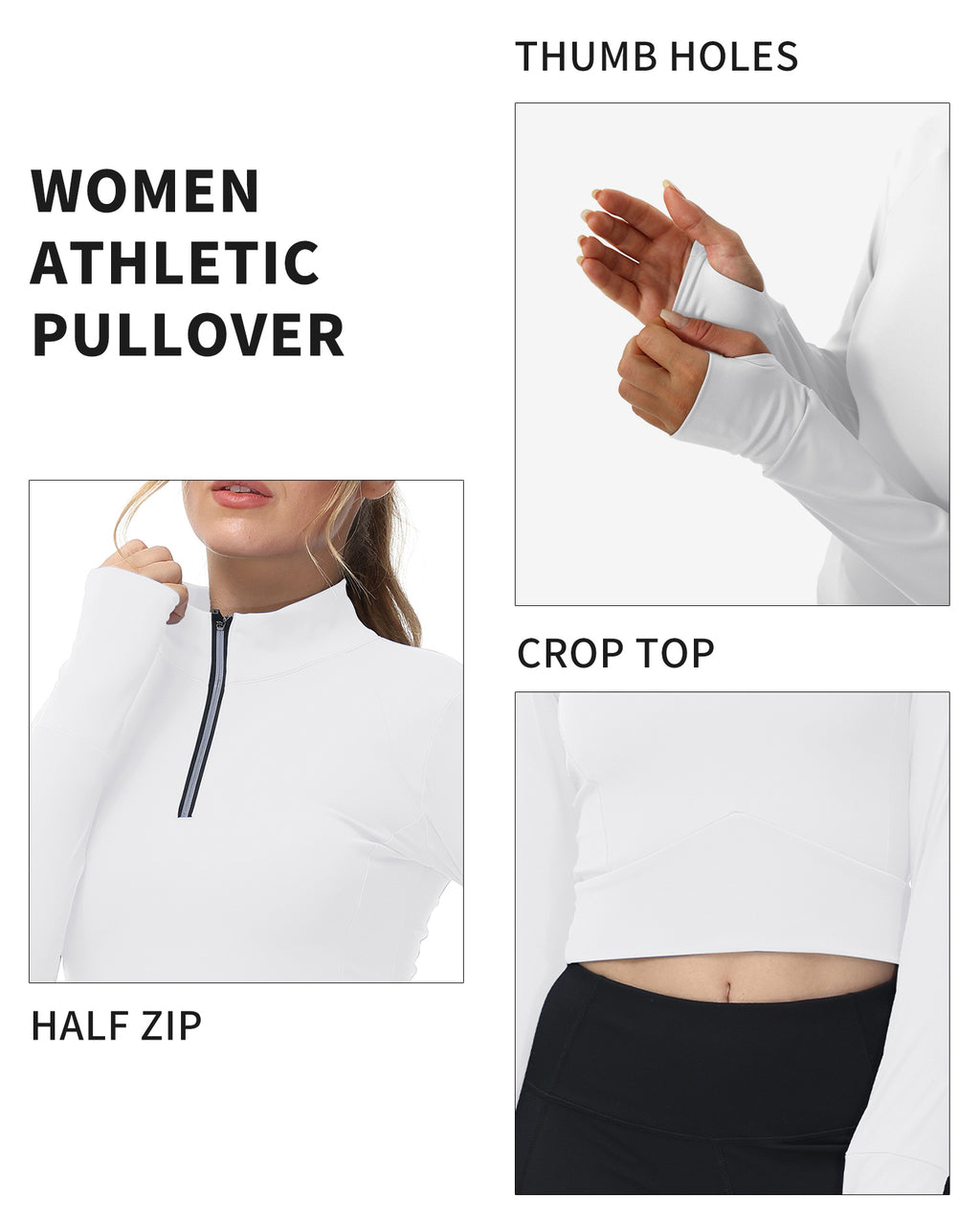 Cakulo Women's 2025 Cropped Zip - Up Workout Jackets. Slim Fit, Lightweight for Running