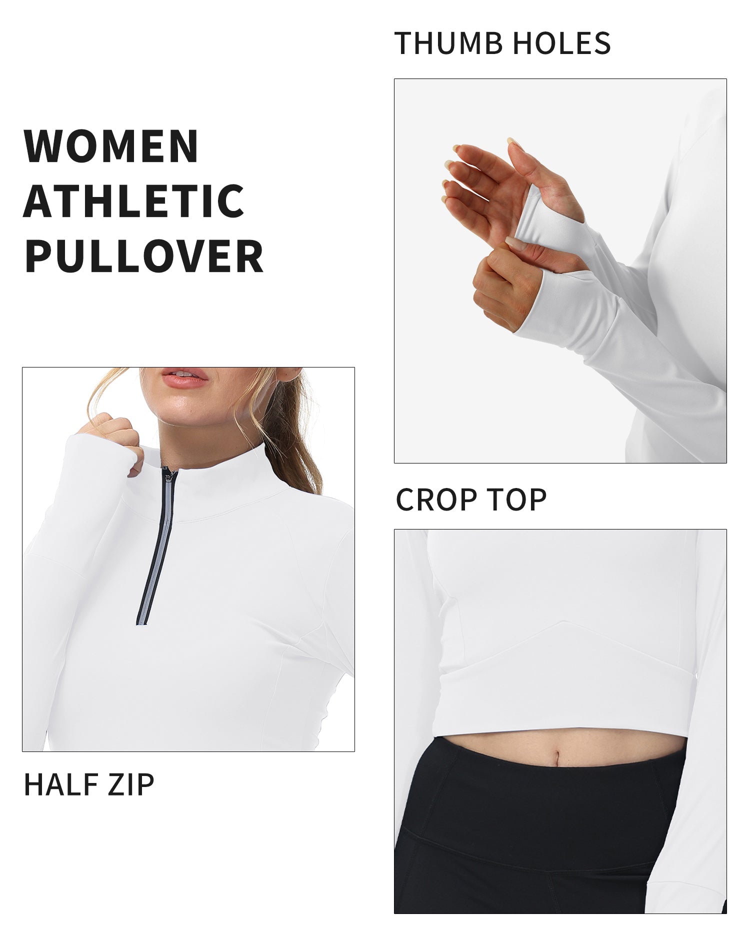 Cakulo Women's 2025 Cropped Zip - Up Workout Jackets. Slim Fit, Lightweight for Running