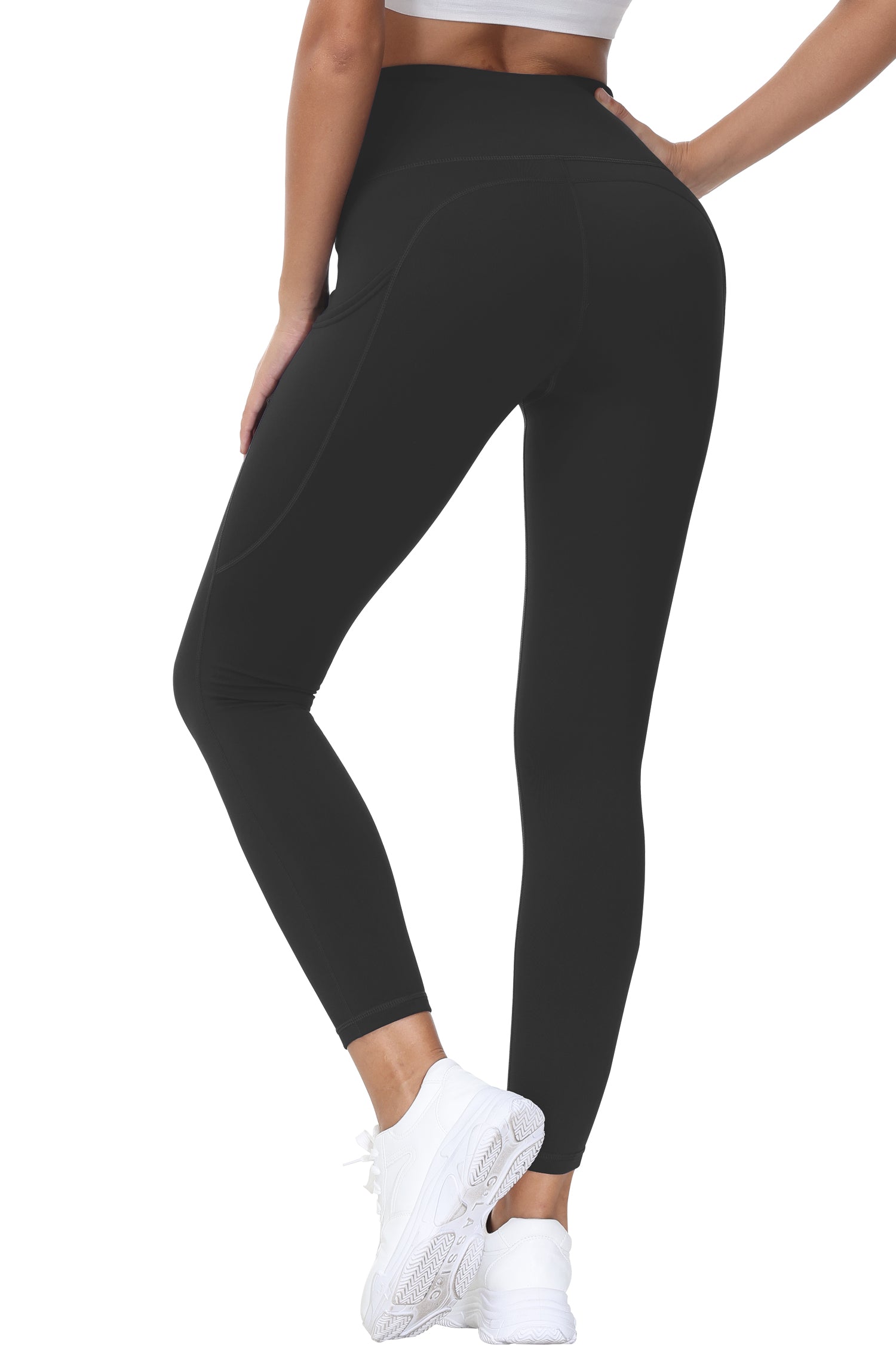 Cakulo High Waisted Leggings for Women-Soft Athletic Tummy Control Pants for Running Yoga