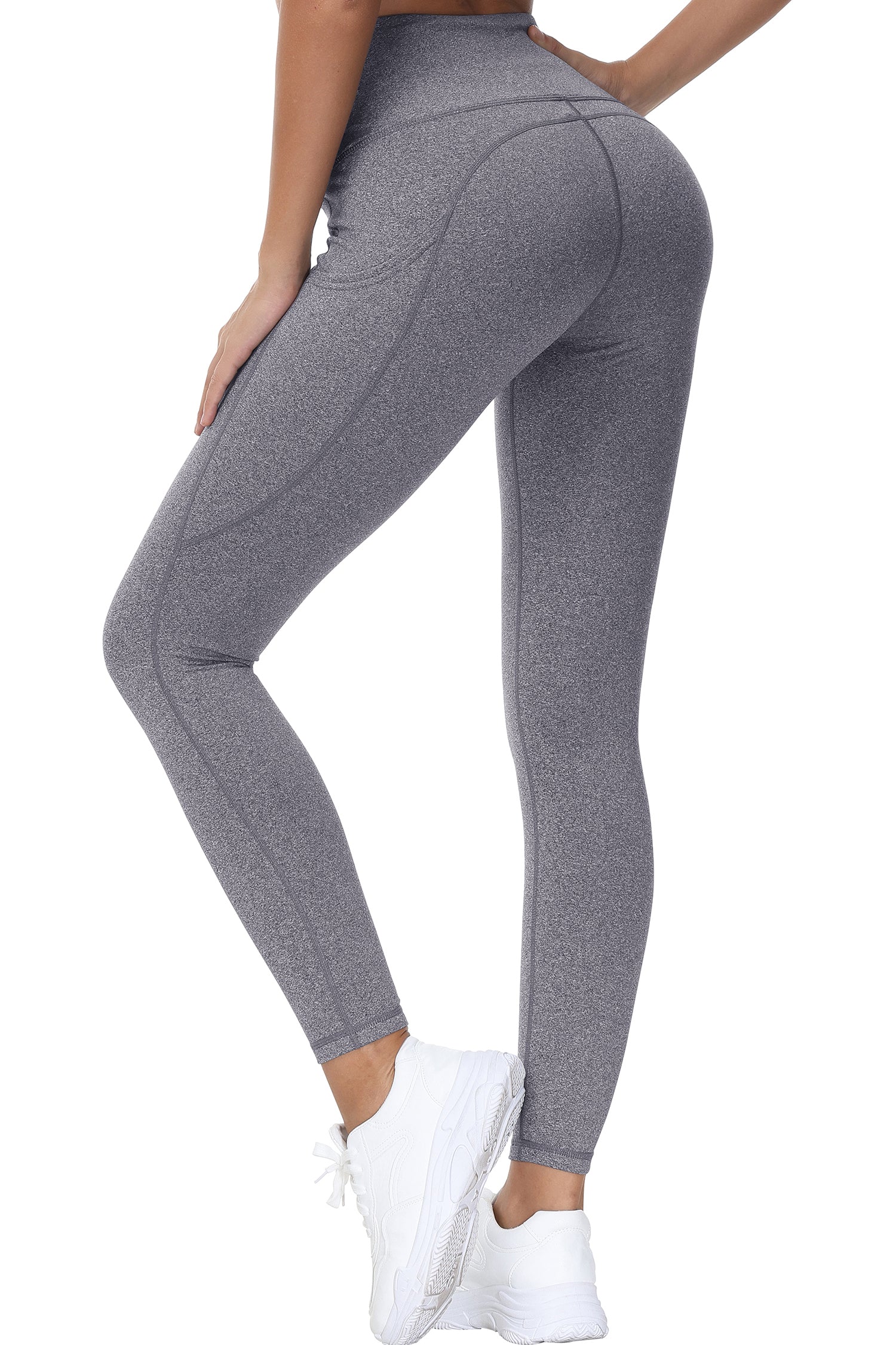 Cakulo High Waisted Leggings for Women-Soft Athletic Tummy Control Pants for Running Yoga