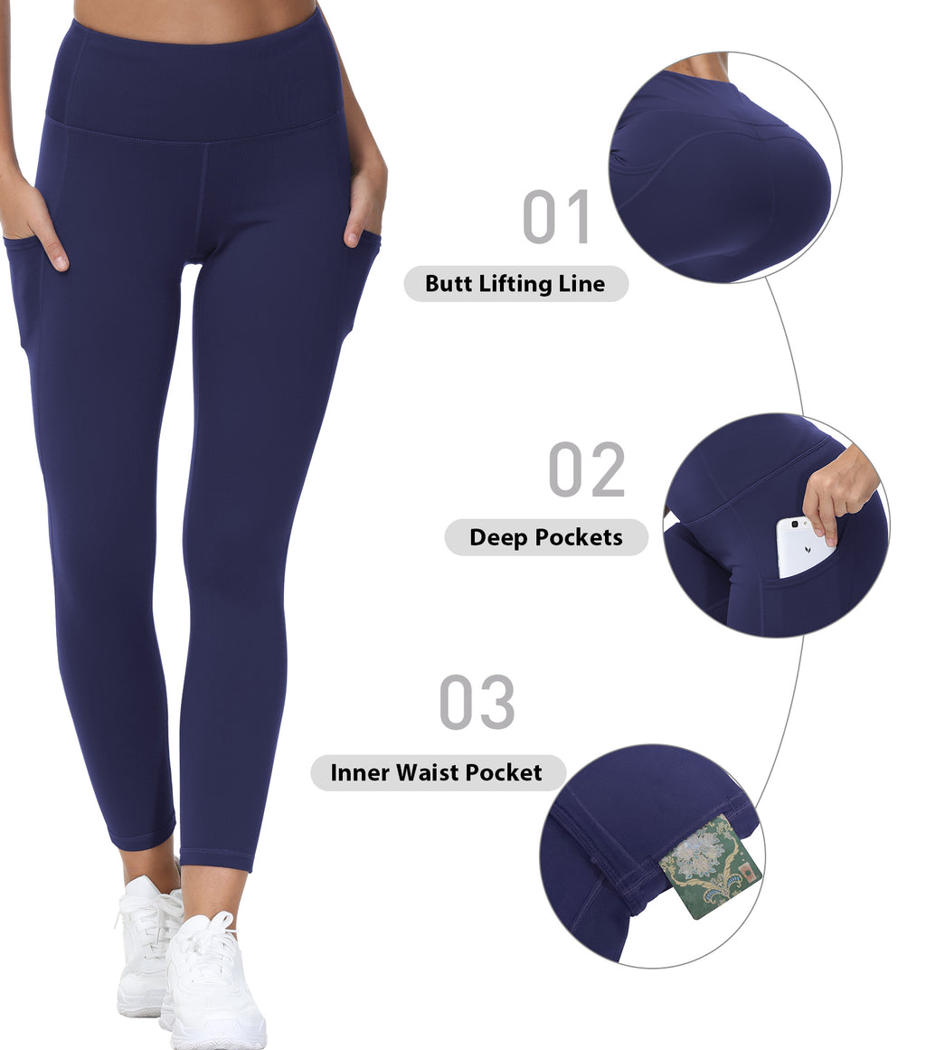 Cakulo High Waisted Leggings for Women-Soft Athletic Tummy Control Pants for Running Yoga
