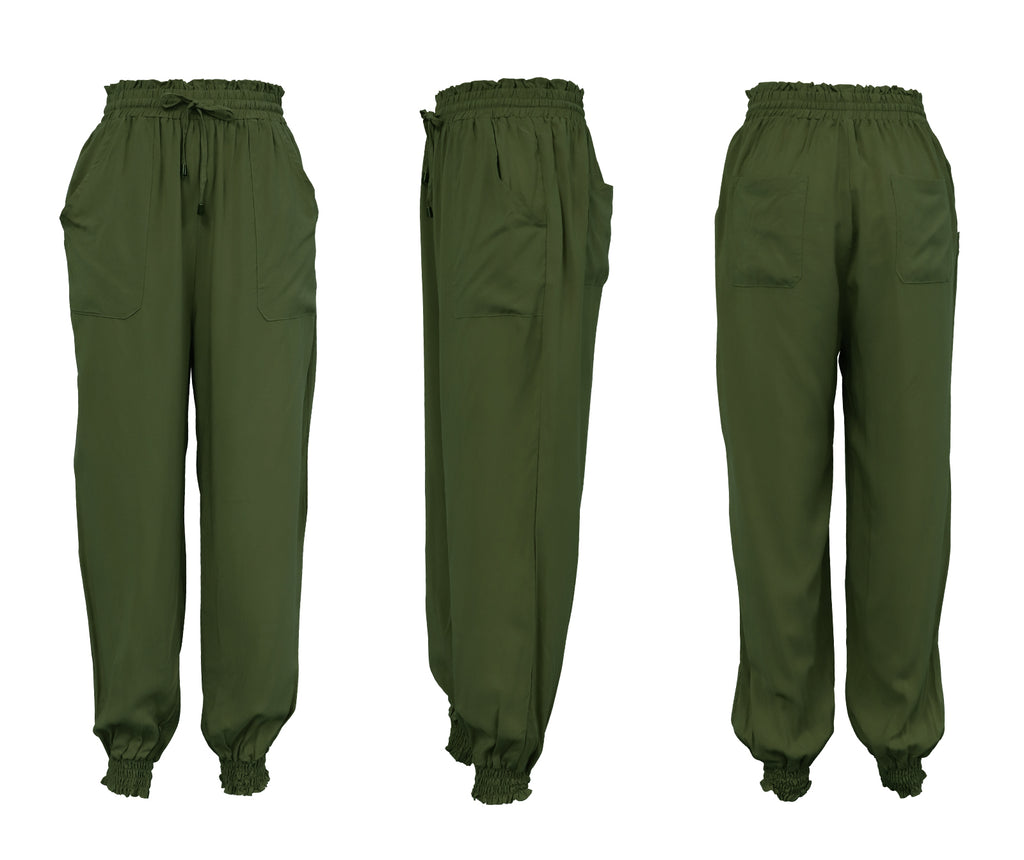 Cakulo Women's Casual Drawstring Joggers