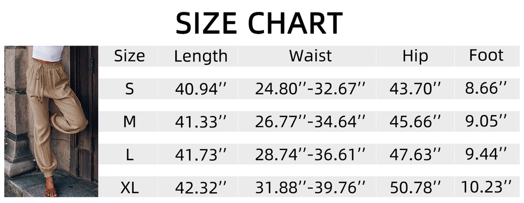 Cakulo Women's Casual Drawstring Joggers
