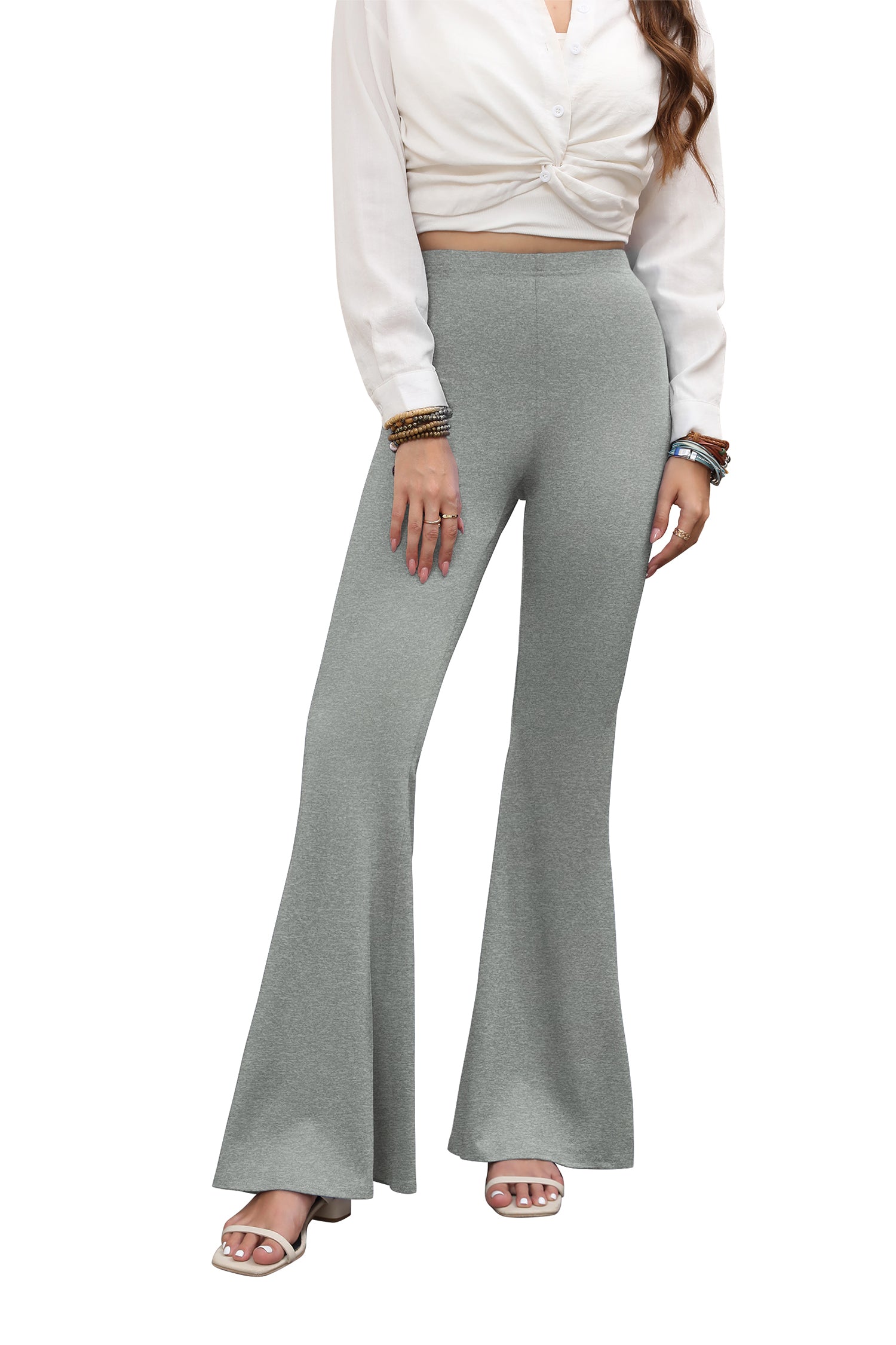 Cakulo Women's High Waist Flare Leggings