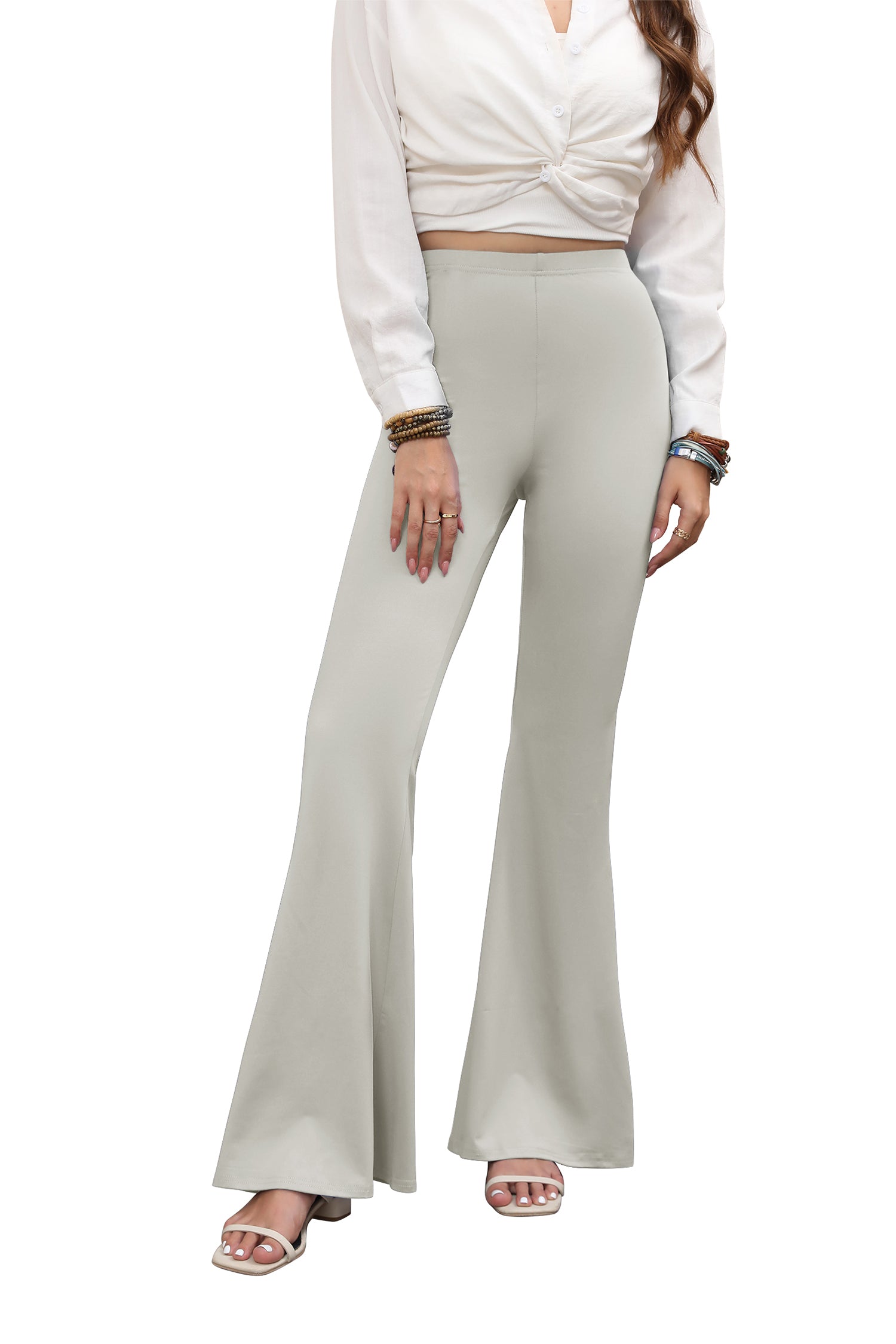 Cakulo Women's High Waist Flare Leggings