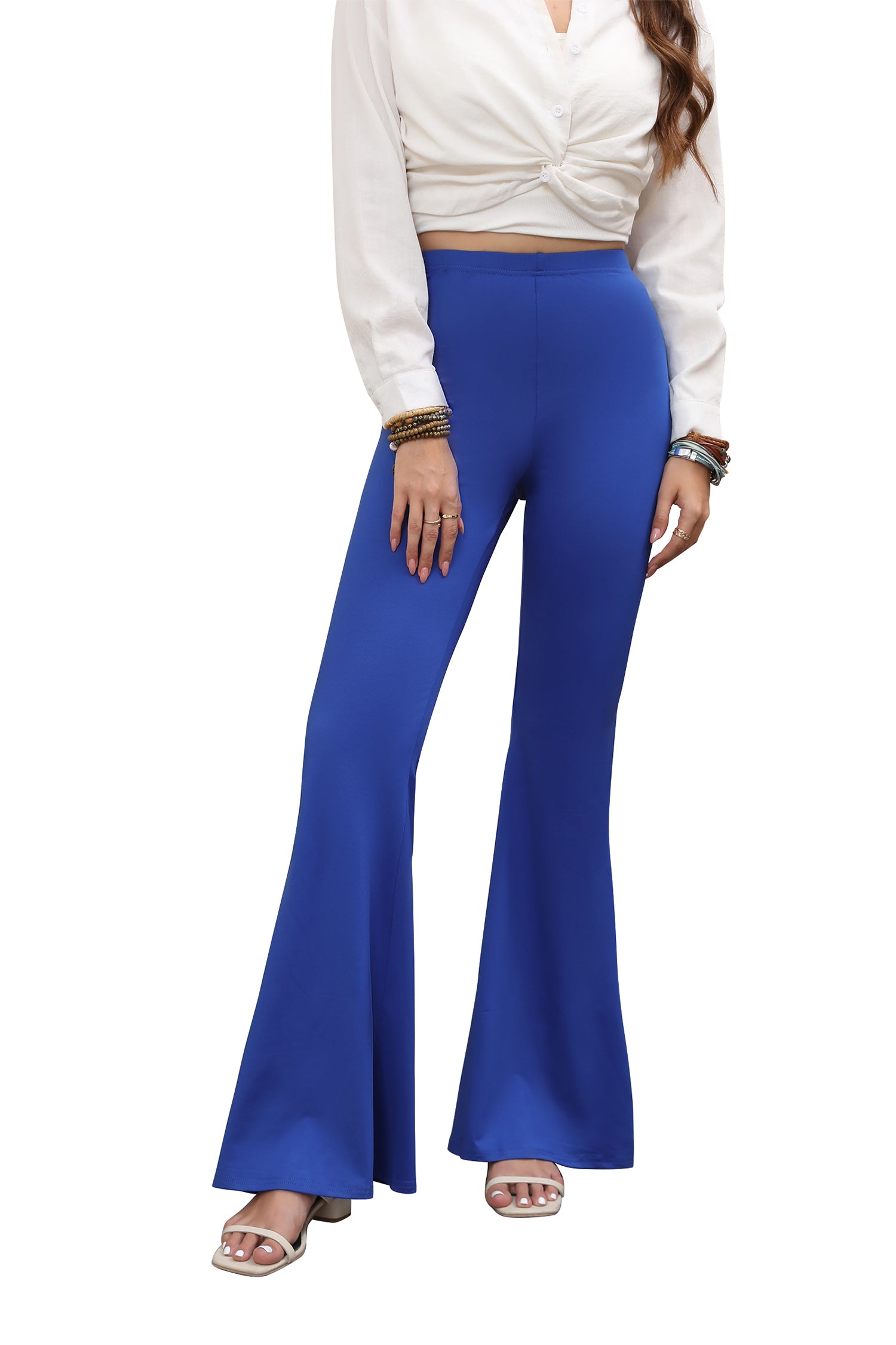 Cakulo Women's High Waist Flare Leggings