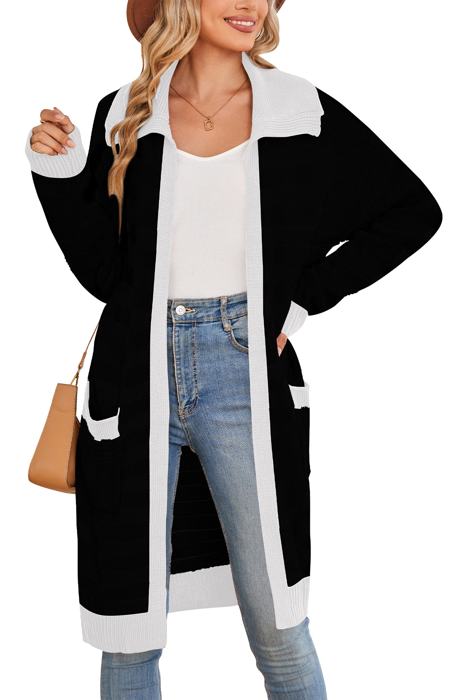 Cakulo Women's Oversized Knit Cardigan