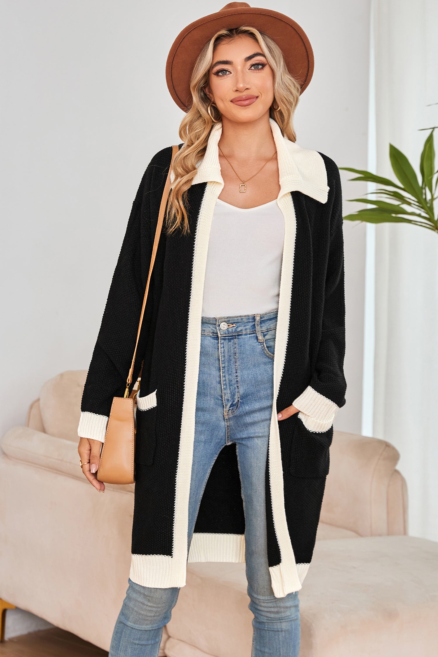 Cakulo Women's Oversized Knit Cardigan