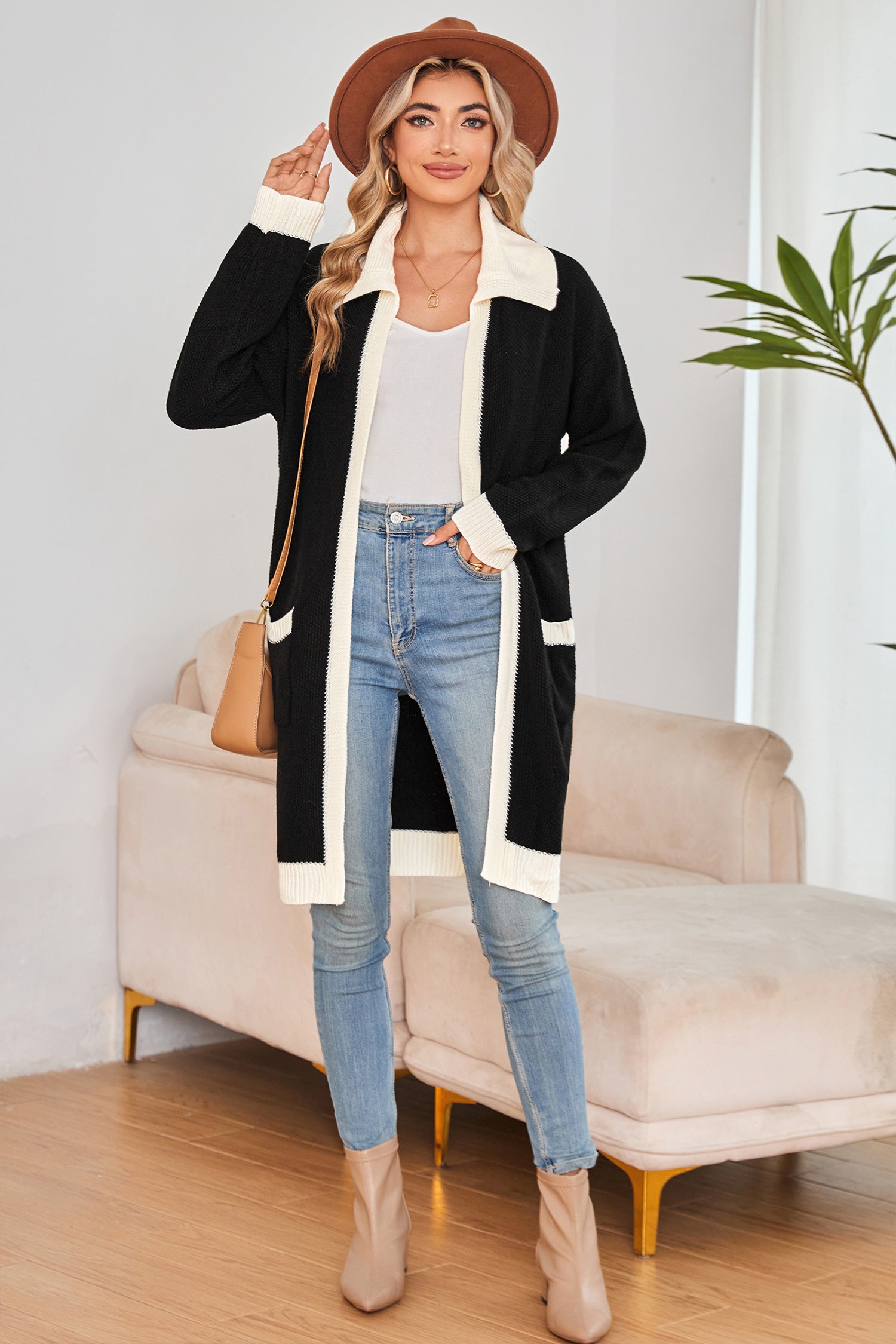 Cakulo Women's Oversized Knit Cardigan