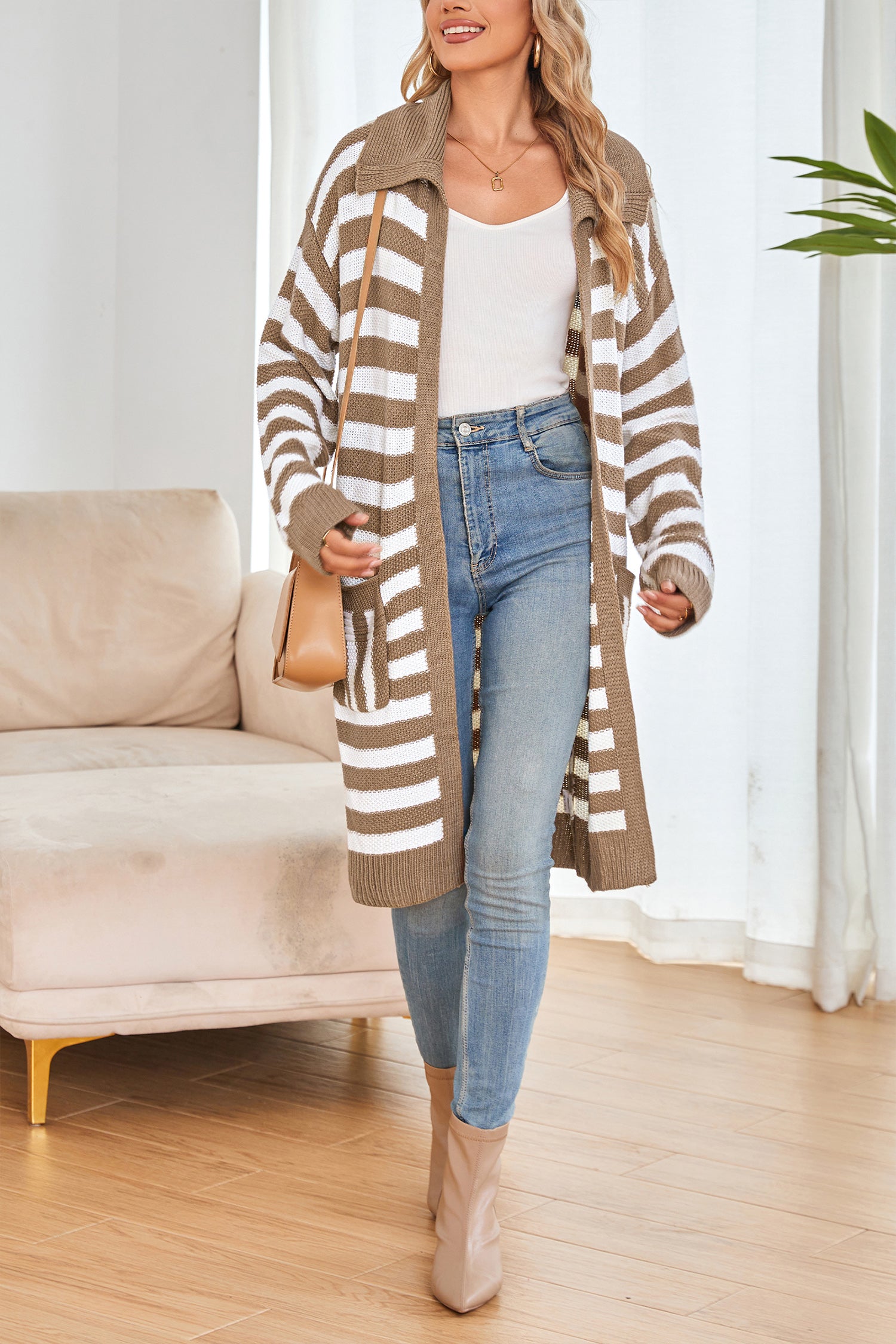 Cakulo Women's Oversized Knit Cardigan