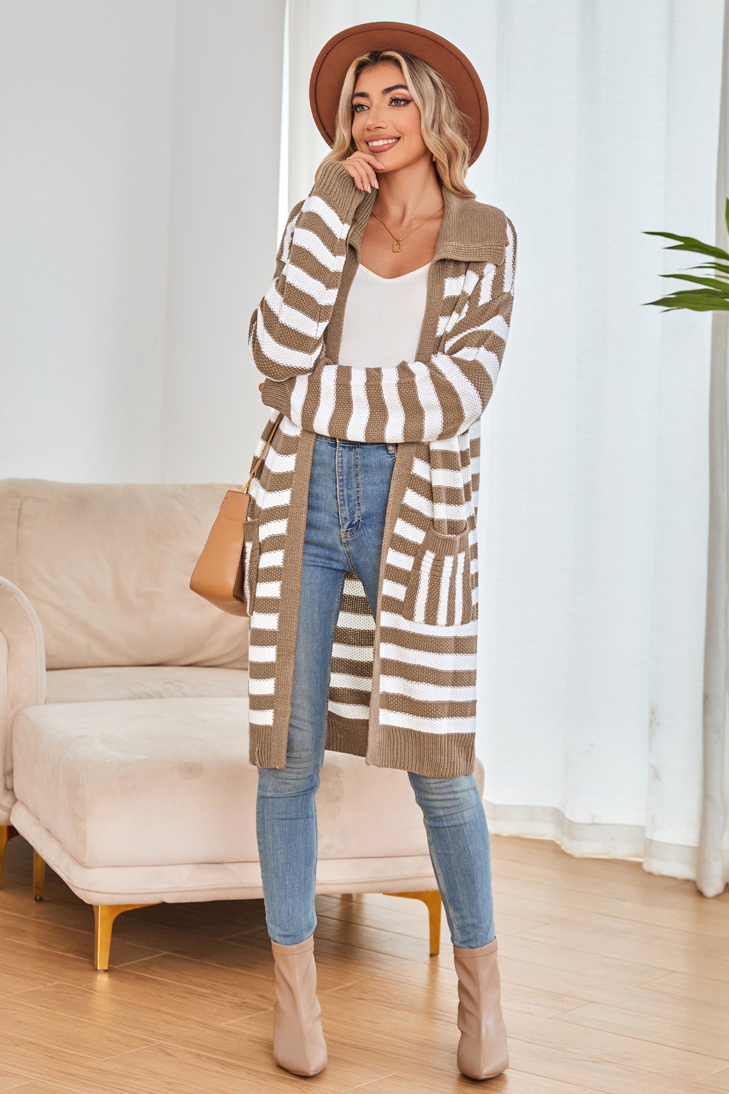 Cakulo Women's Oversized Knit Cardigan