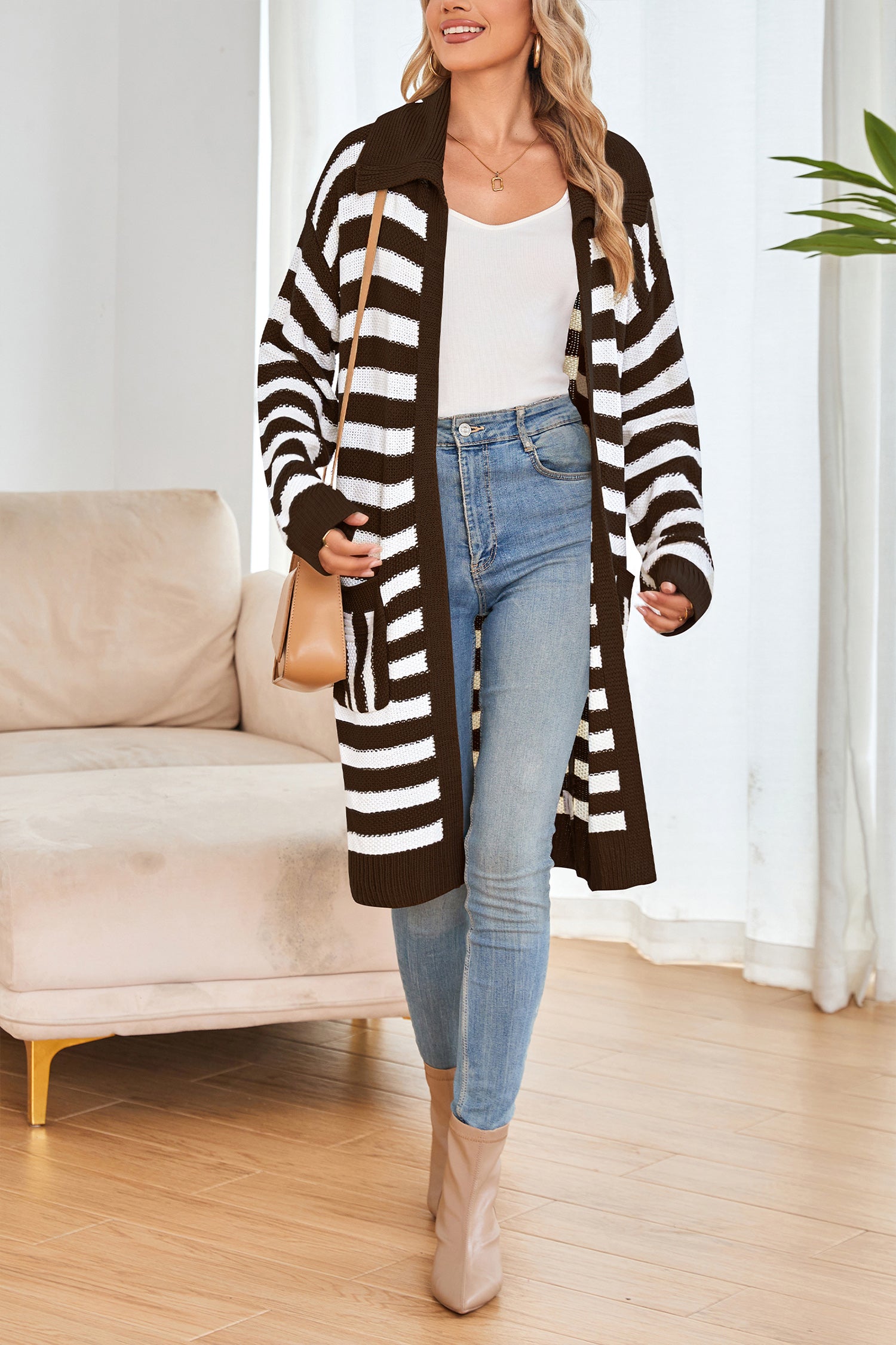 Cakulo Women's Oversized Knit Cardigan