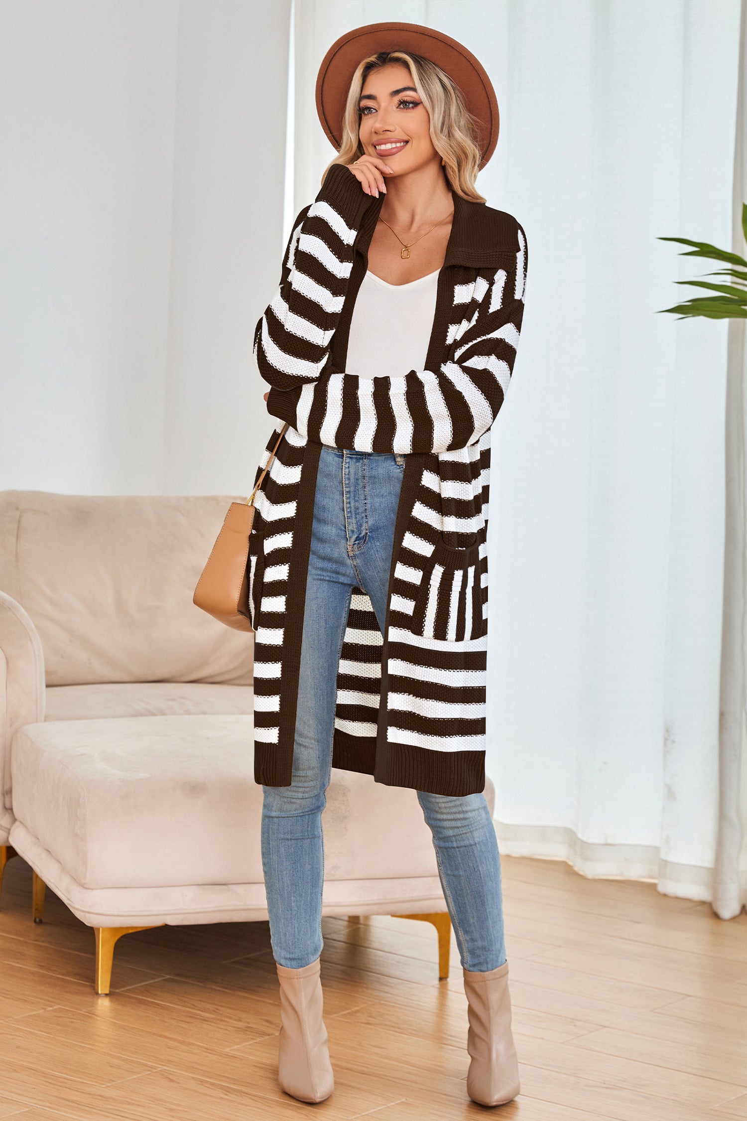 Cakulo Women's Oversized Knit Cardigan