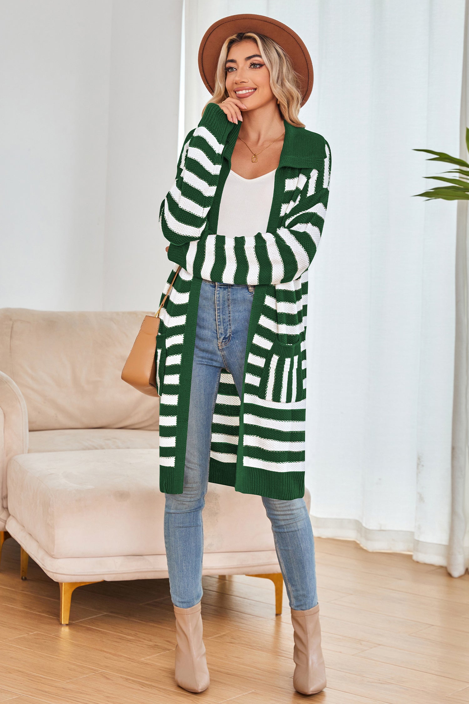 Cakulo Women's Oversized Knit Cardigan