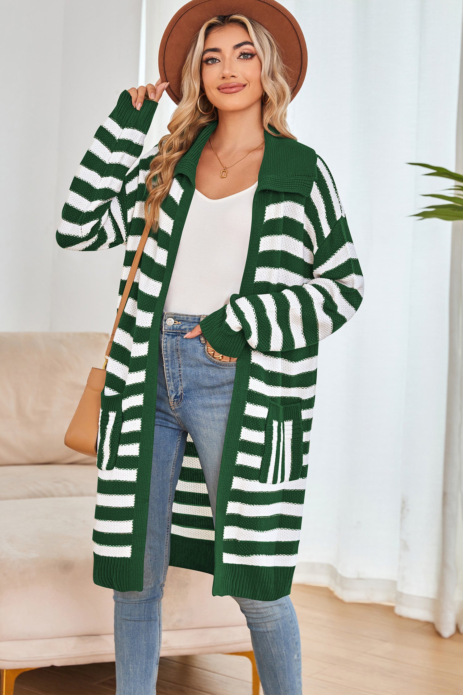 Cakulo Women's Oversized Knit Cardigan