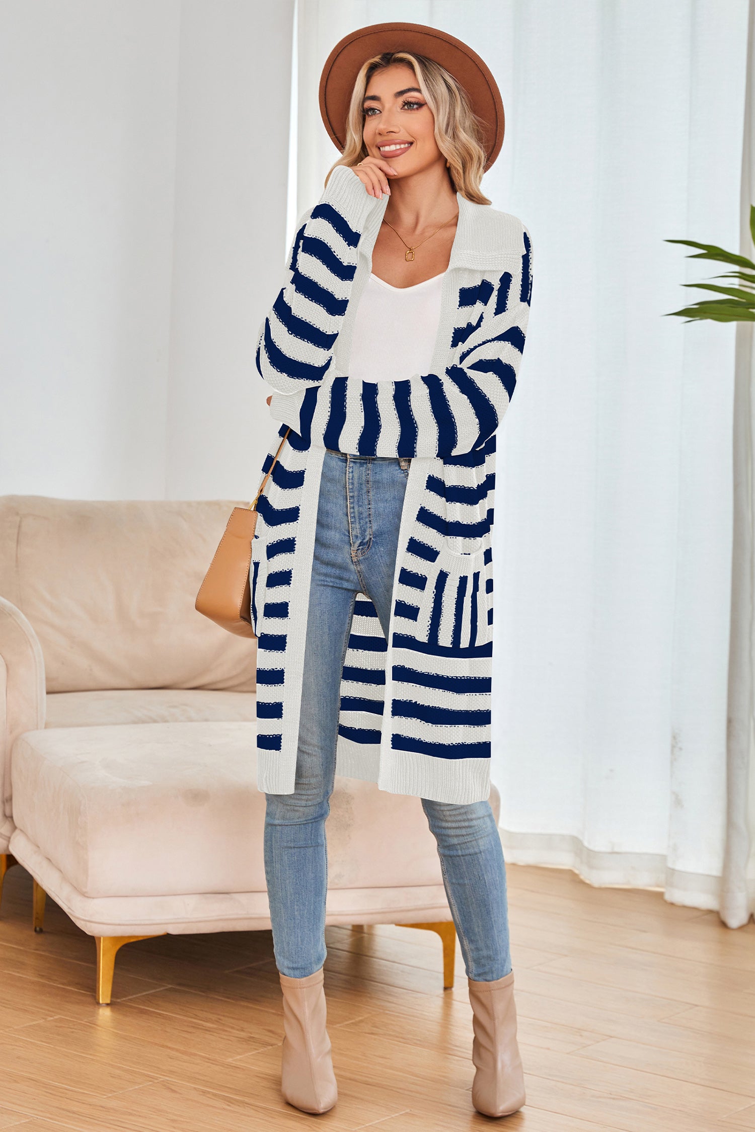 Cakulo Women's Oversized Knit Cardigan
