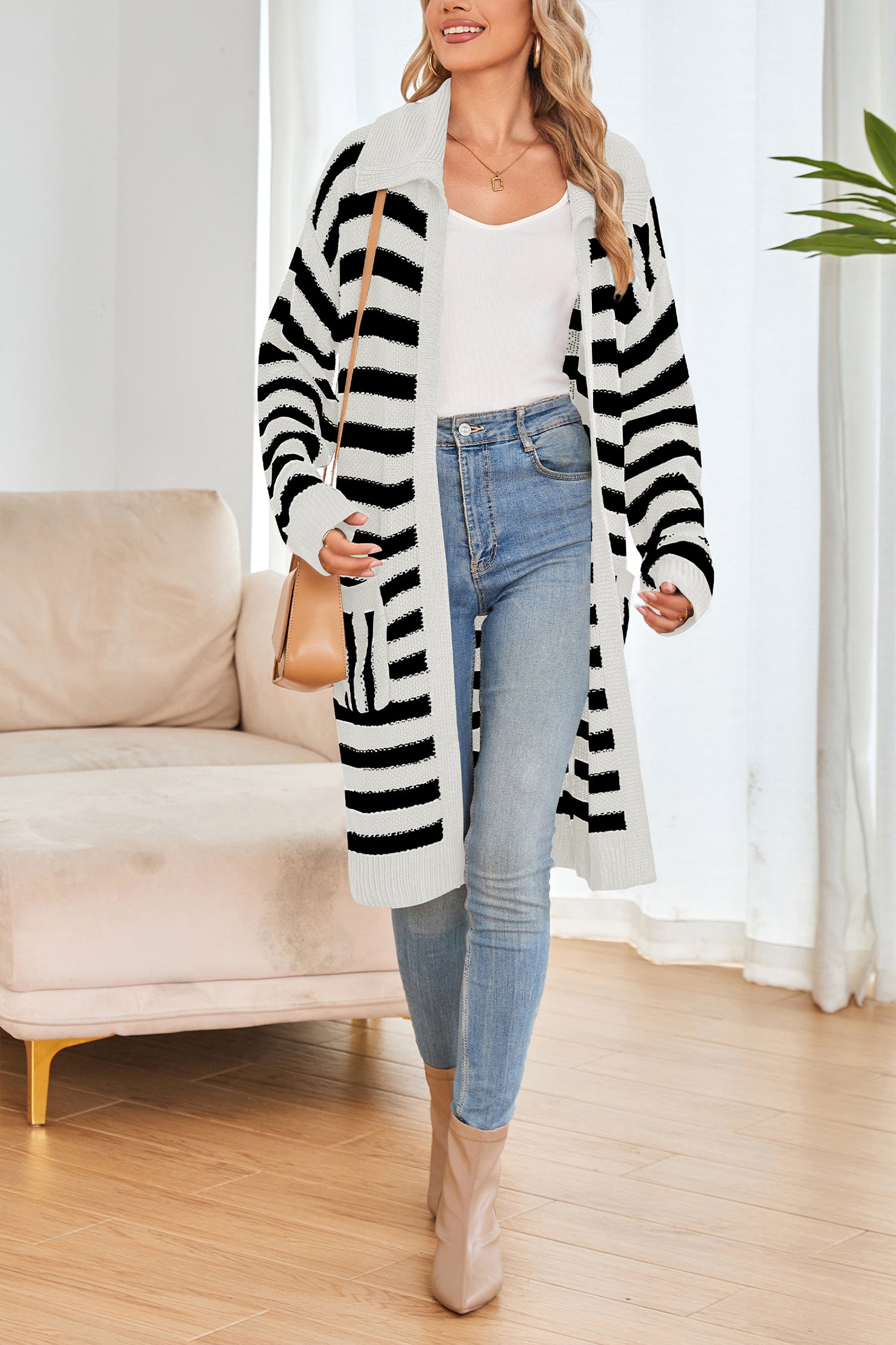 Cakulo Women's Oversized Knit Cardigan